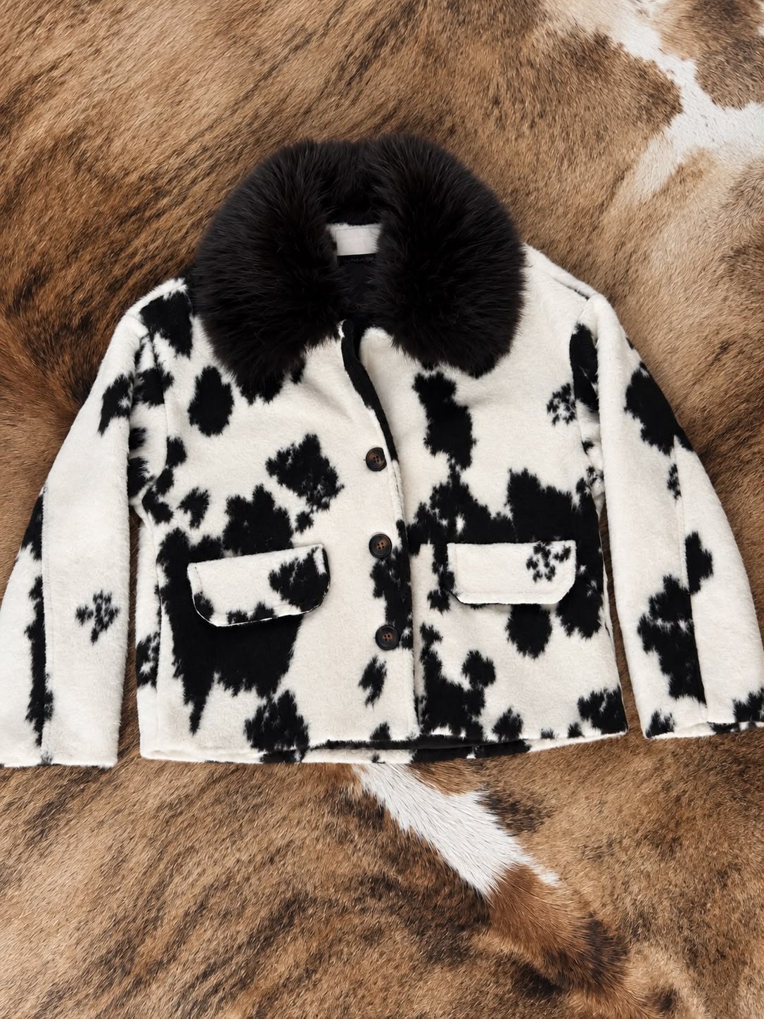 Jacket Isola faux fur cow