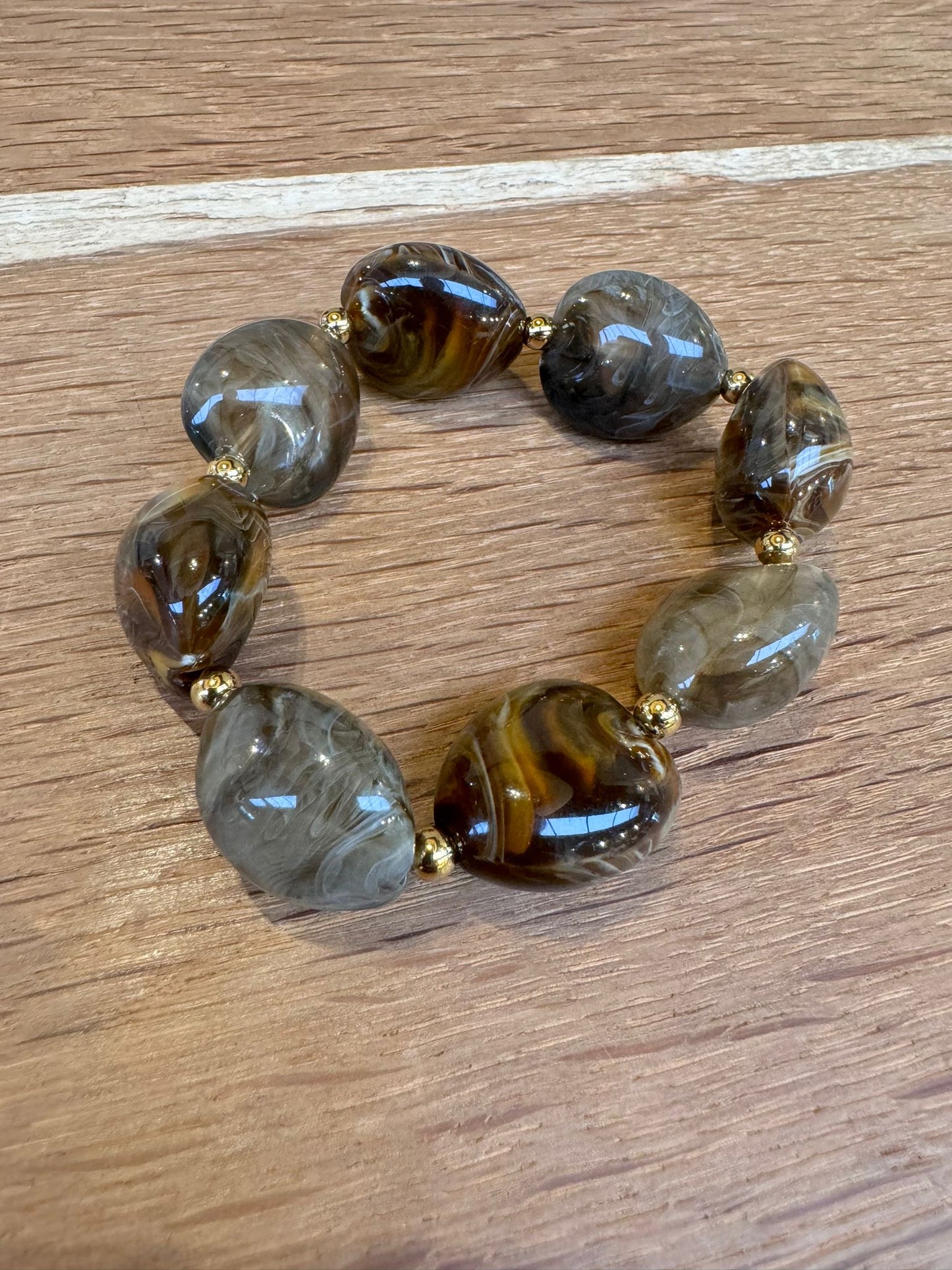 Bracelet woody olive