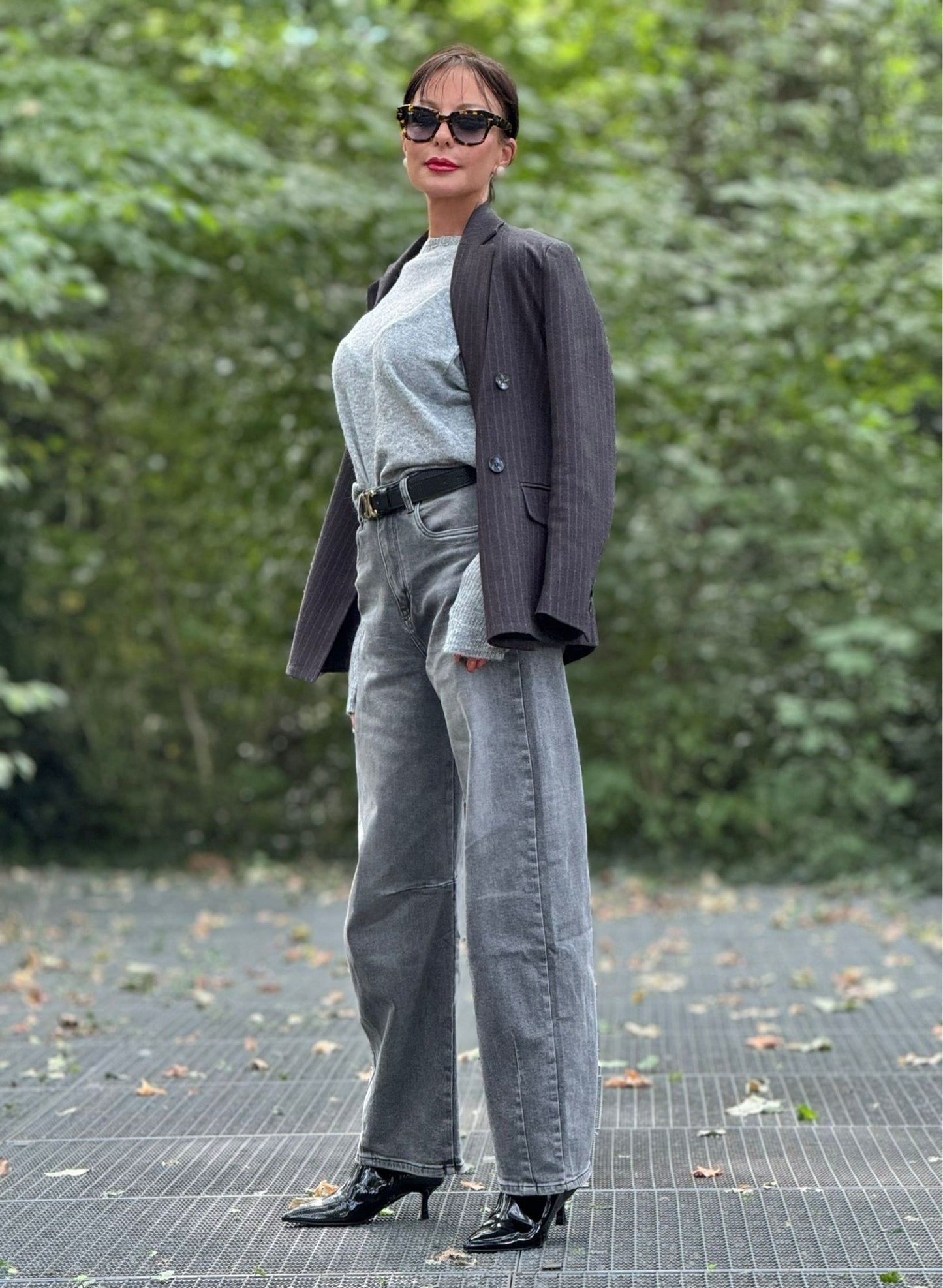 Jeans Lilith barrel grey