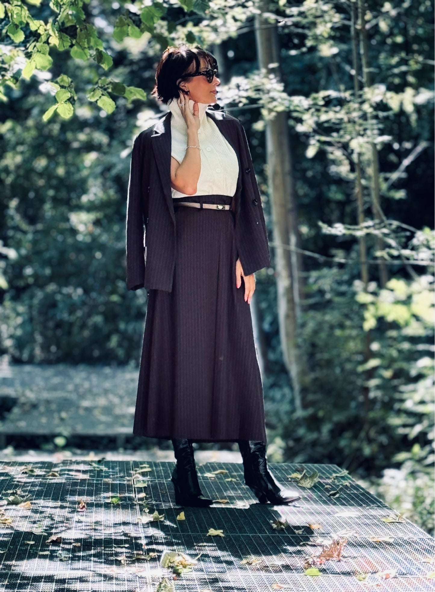Blazer Liv striped black