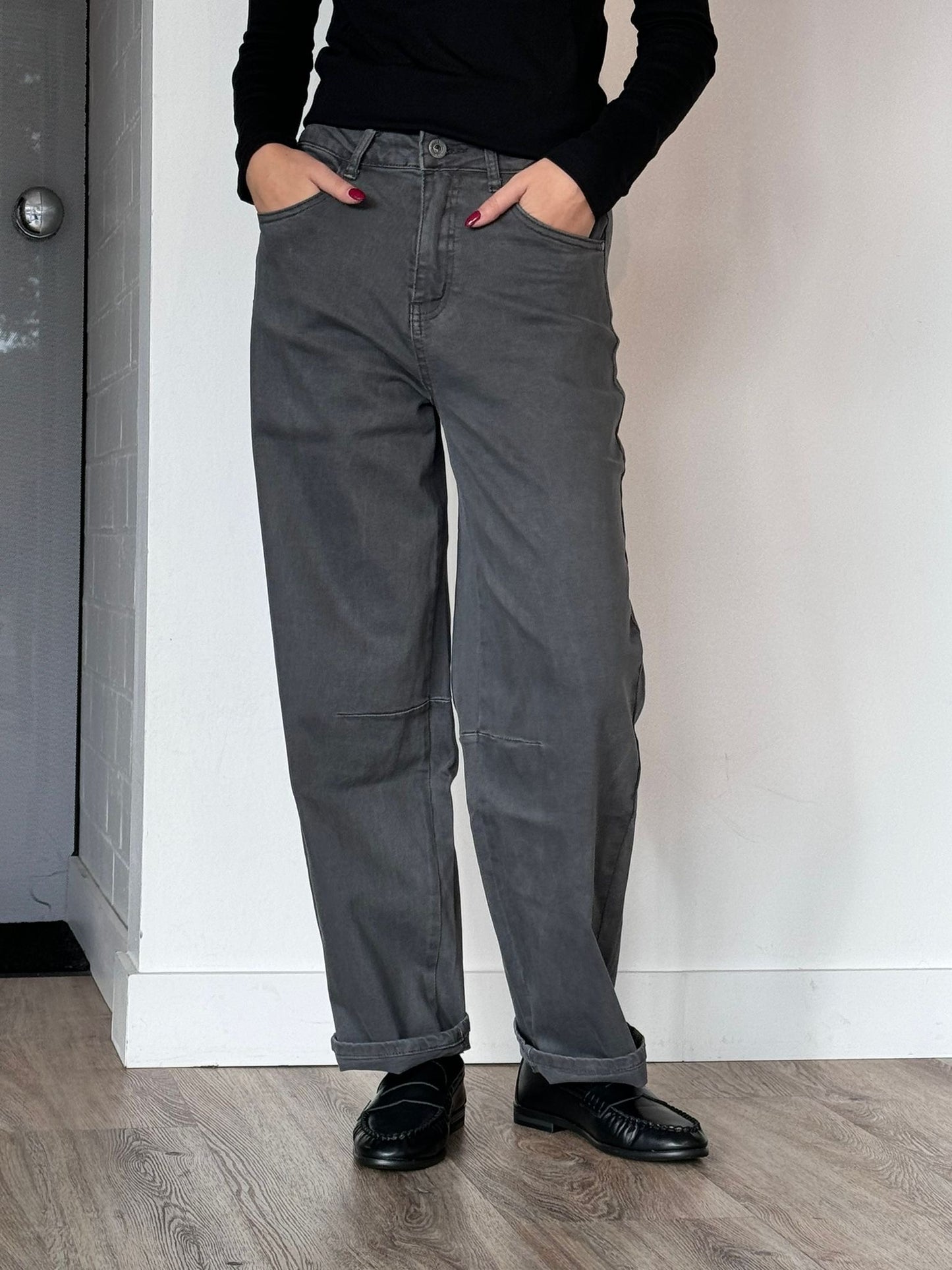 Pants jeans balloon grey