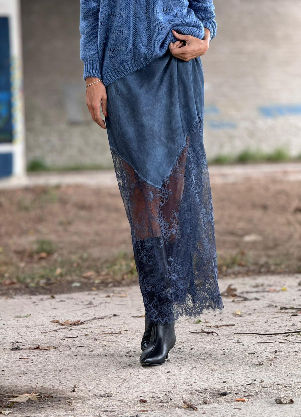 Skirt Thor lace navy
