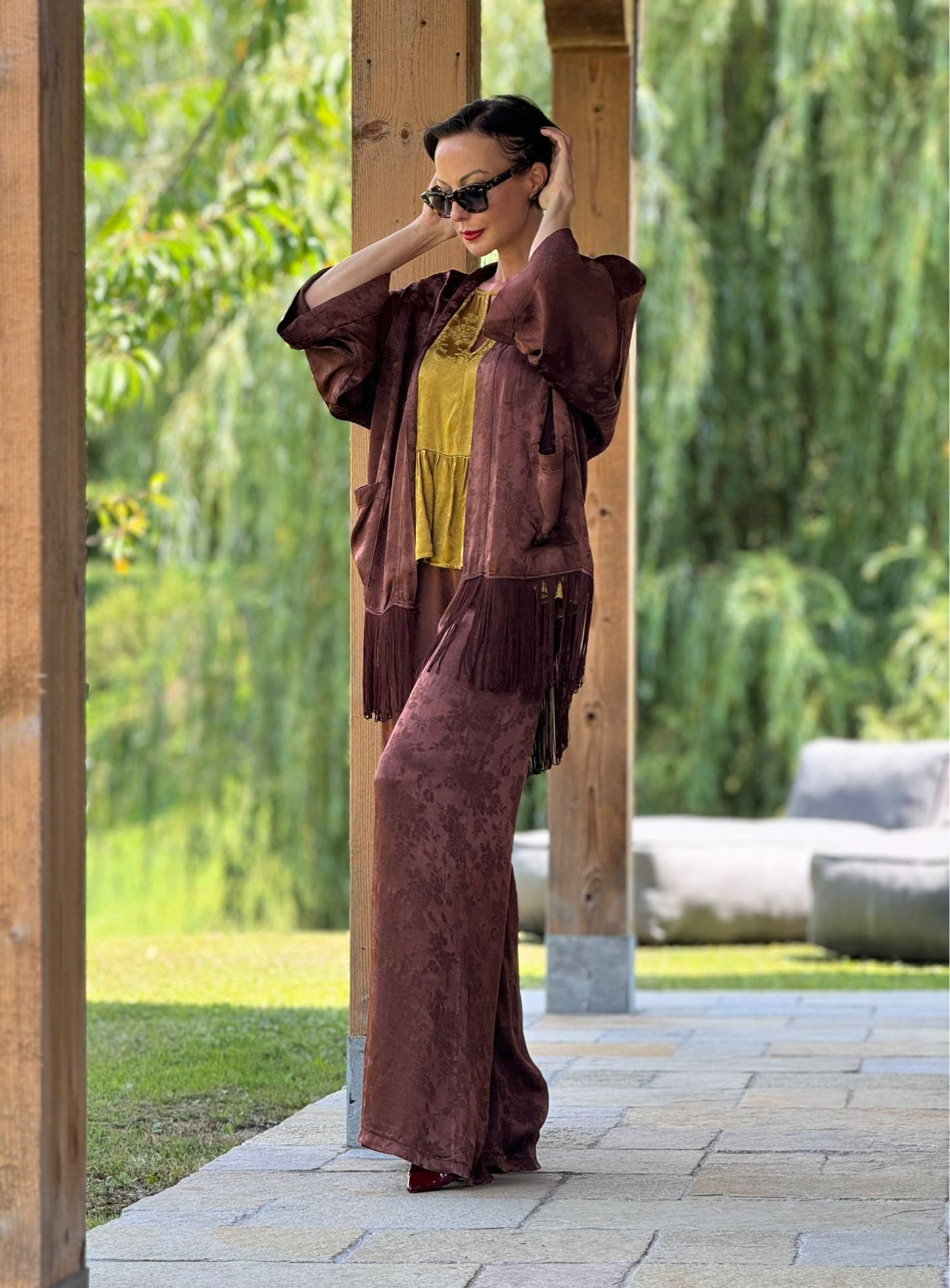 Kimono Grape paisley