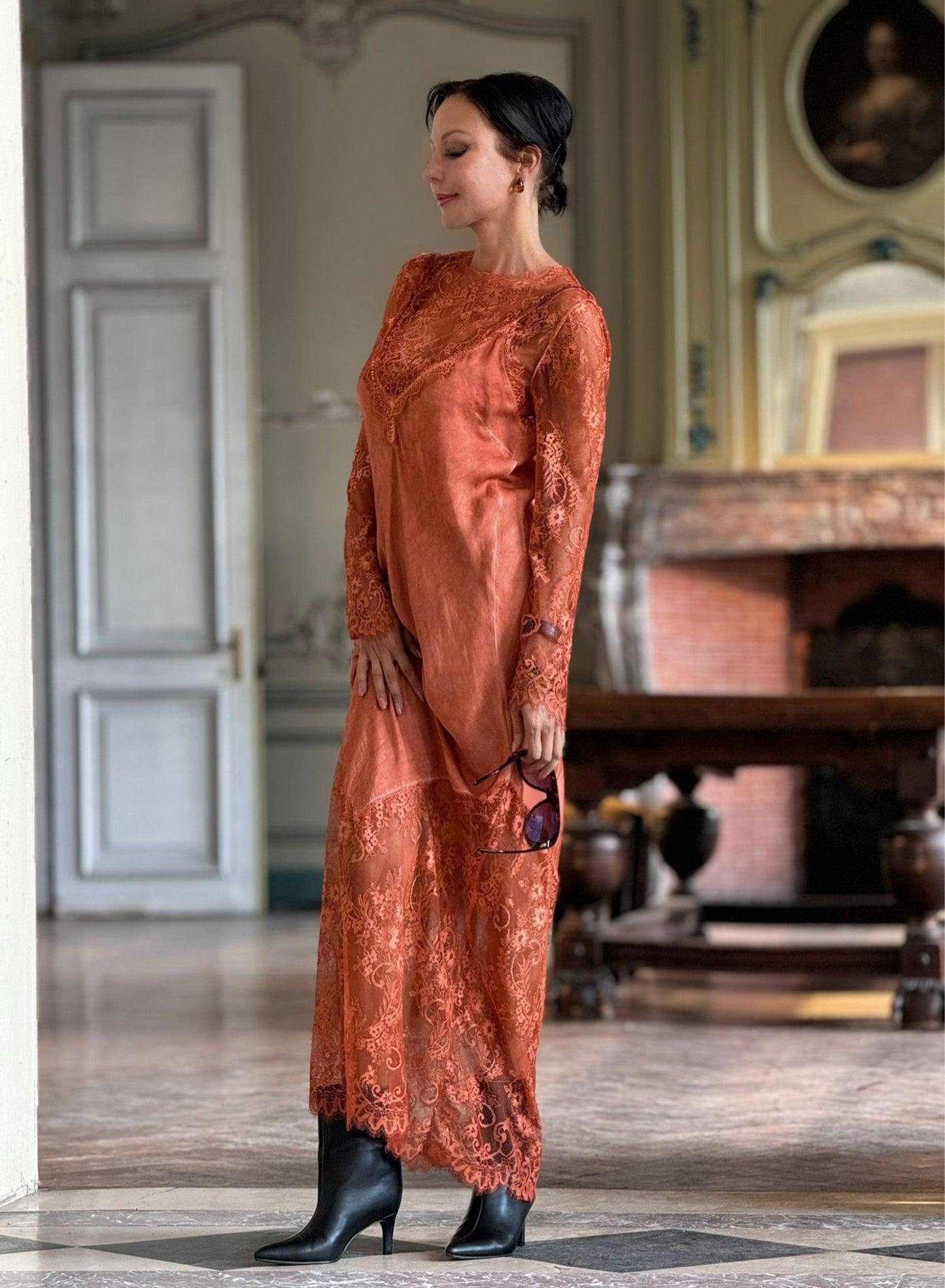 Dress Thor lace tangerine