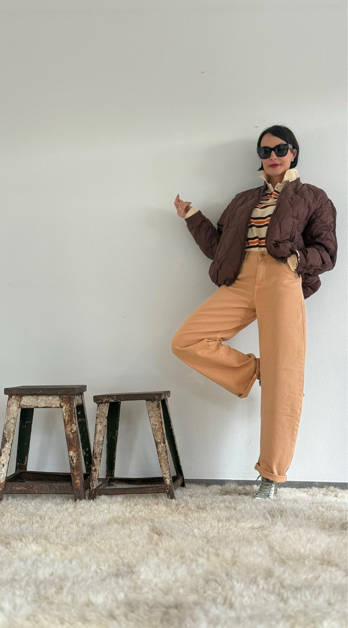 Bomber Justine marrone