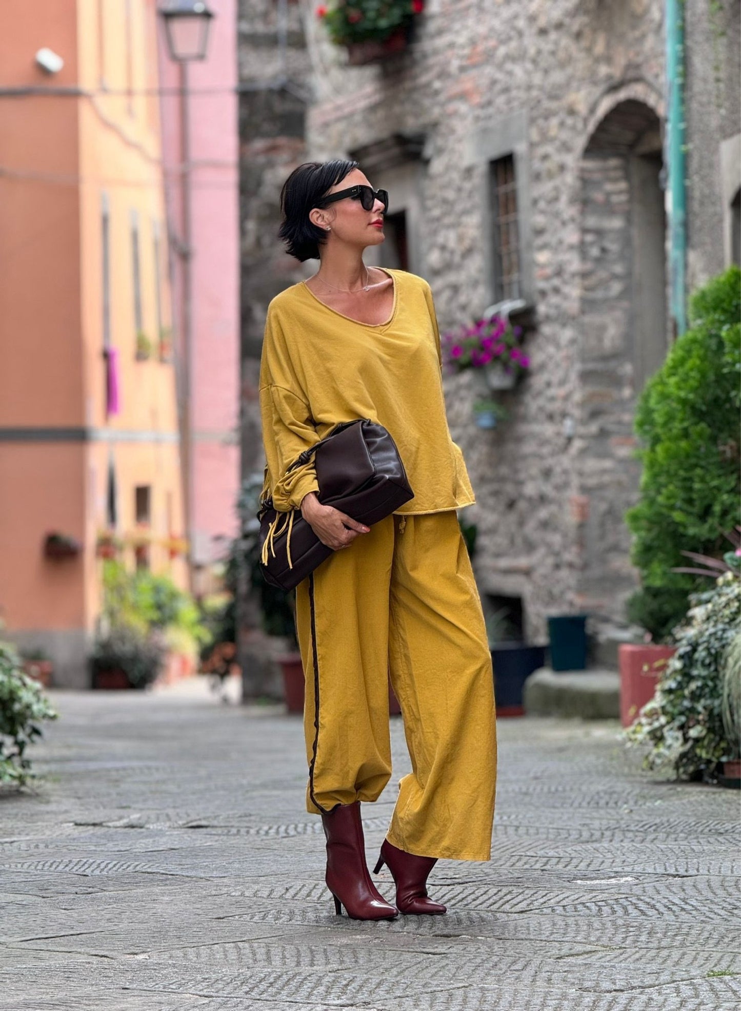 Pants Lyra mustard