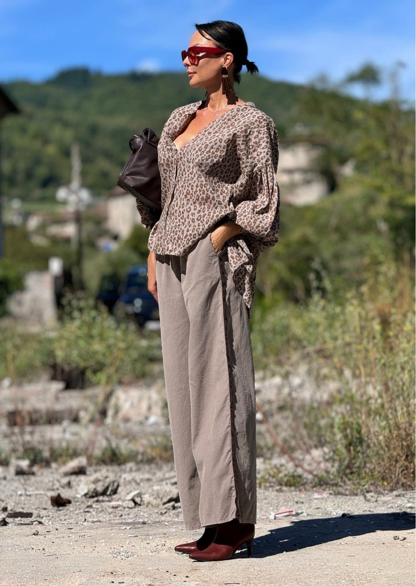 Pants Lyra taupe