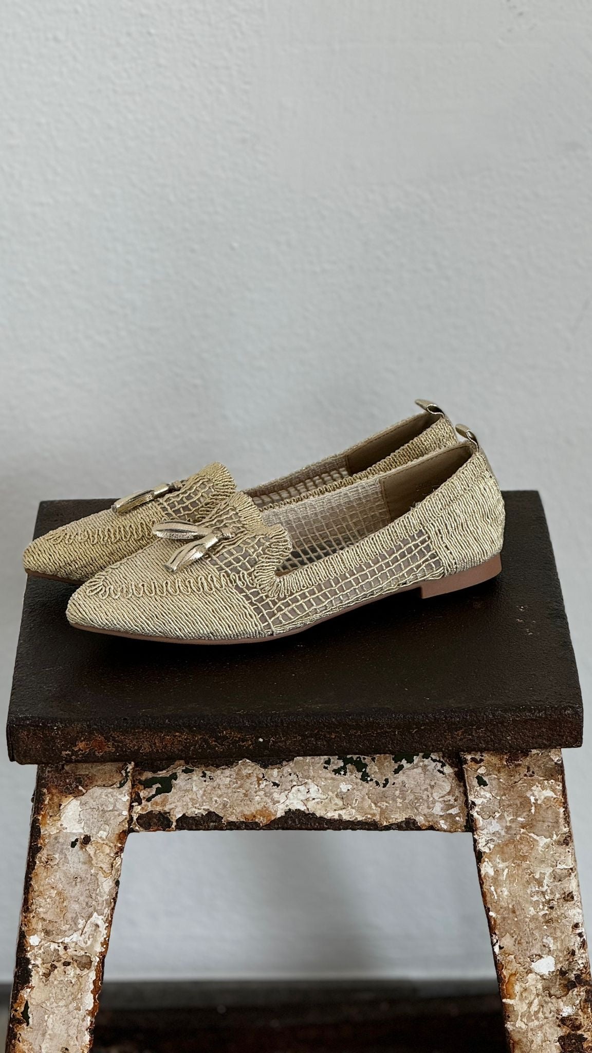 Ballerin woven gold (maat 36)