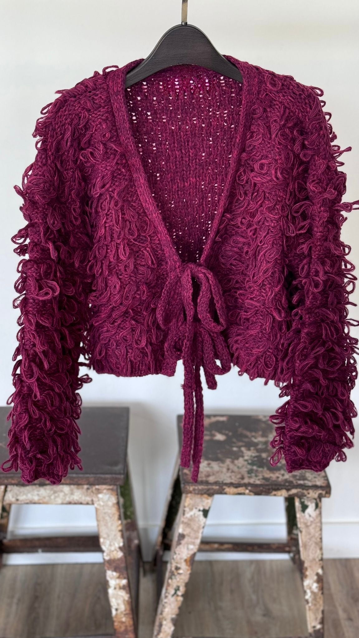 Cardigan Donna burgundy