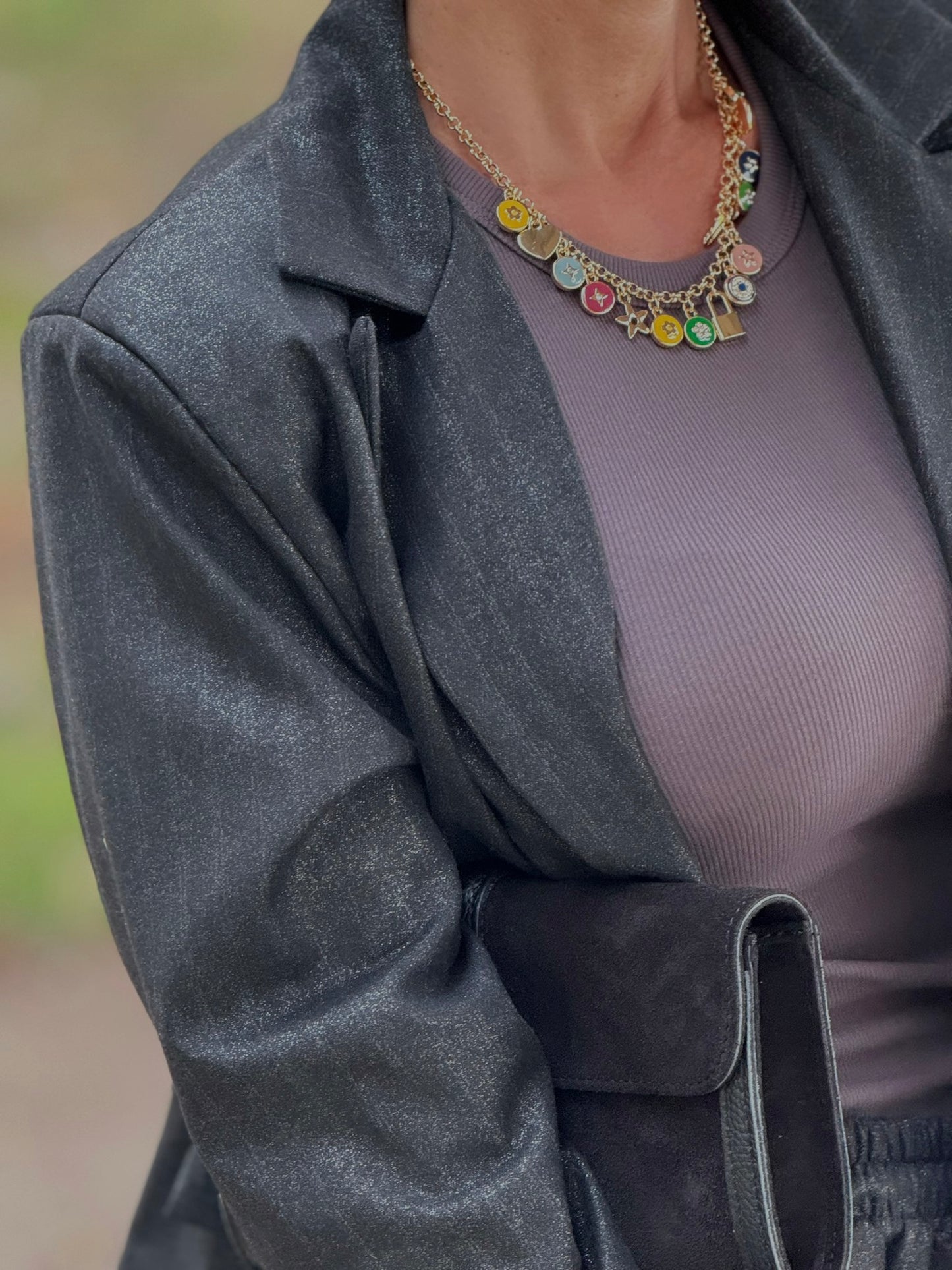 Tank dark grey Celia