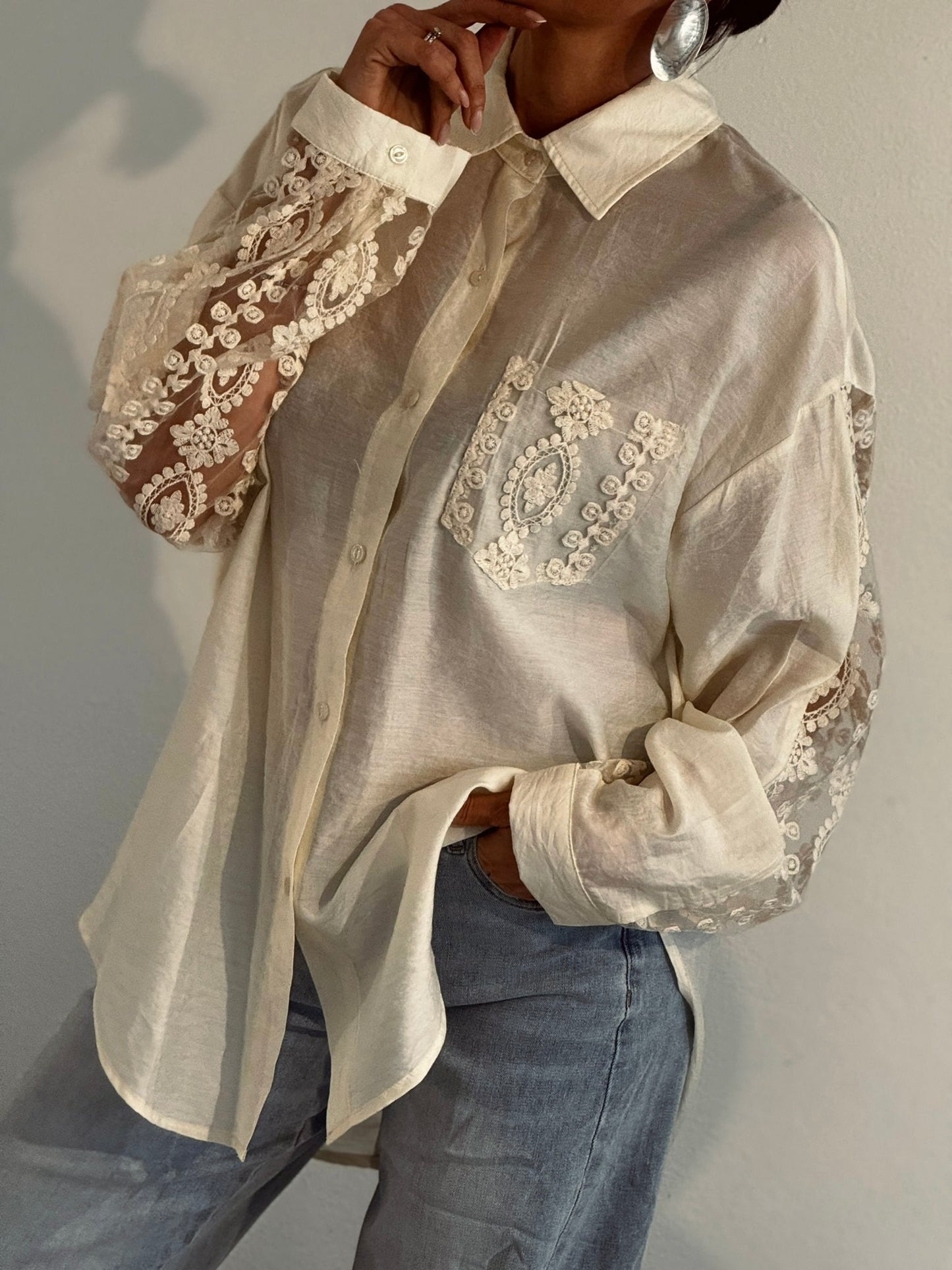 Blouse Suzy lace back