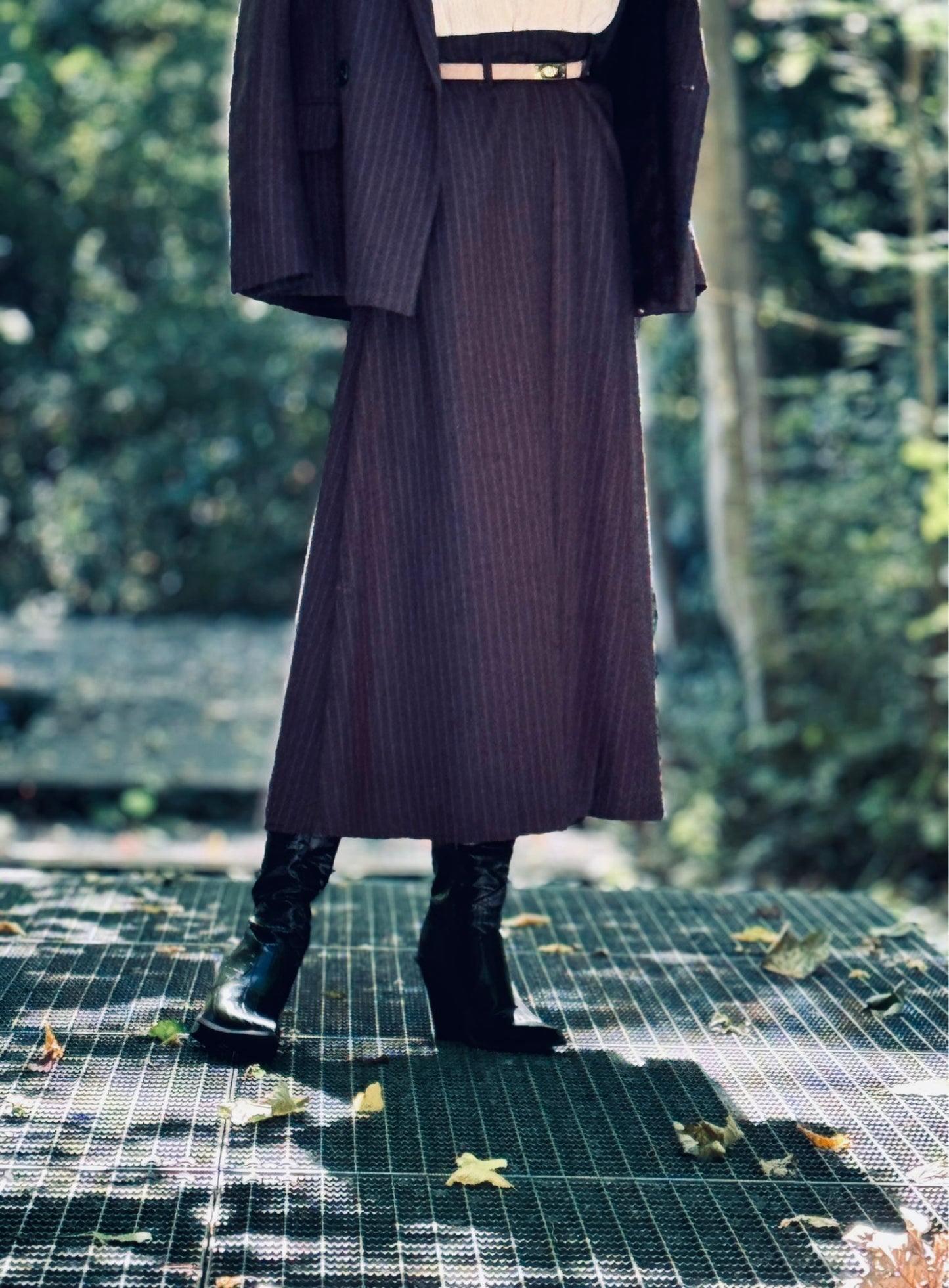 Skirt Liv striped black