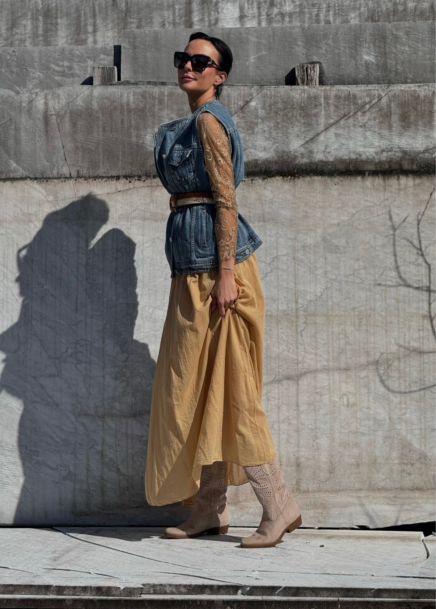 Skirt caspian camel
