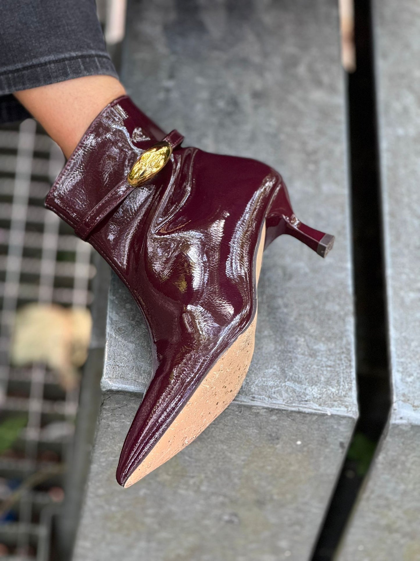 Boots Rosalind short burgundy