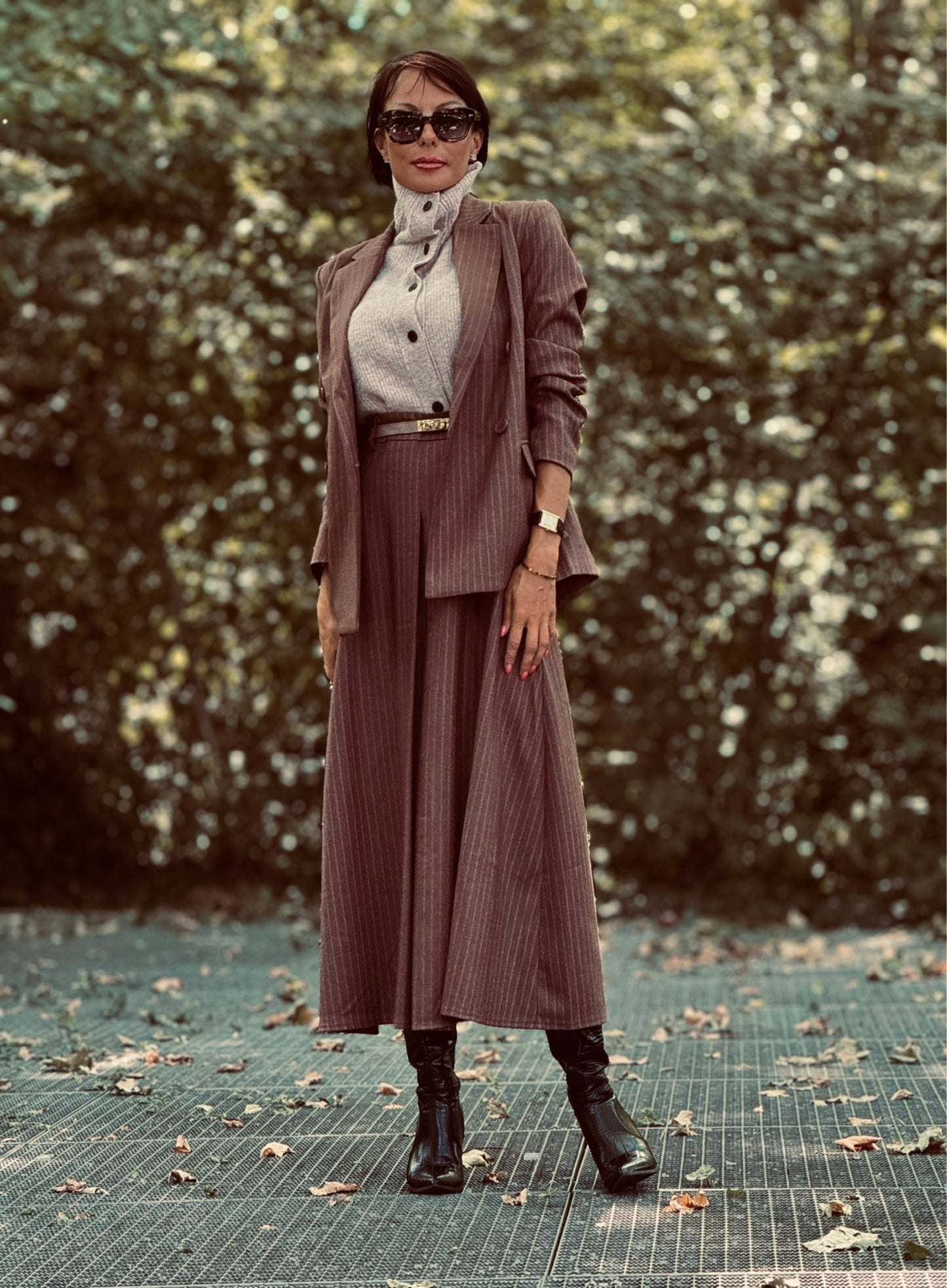 Skirt Liv striped hazel