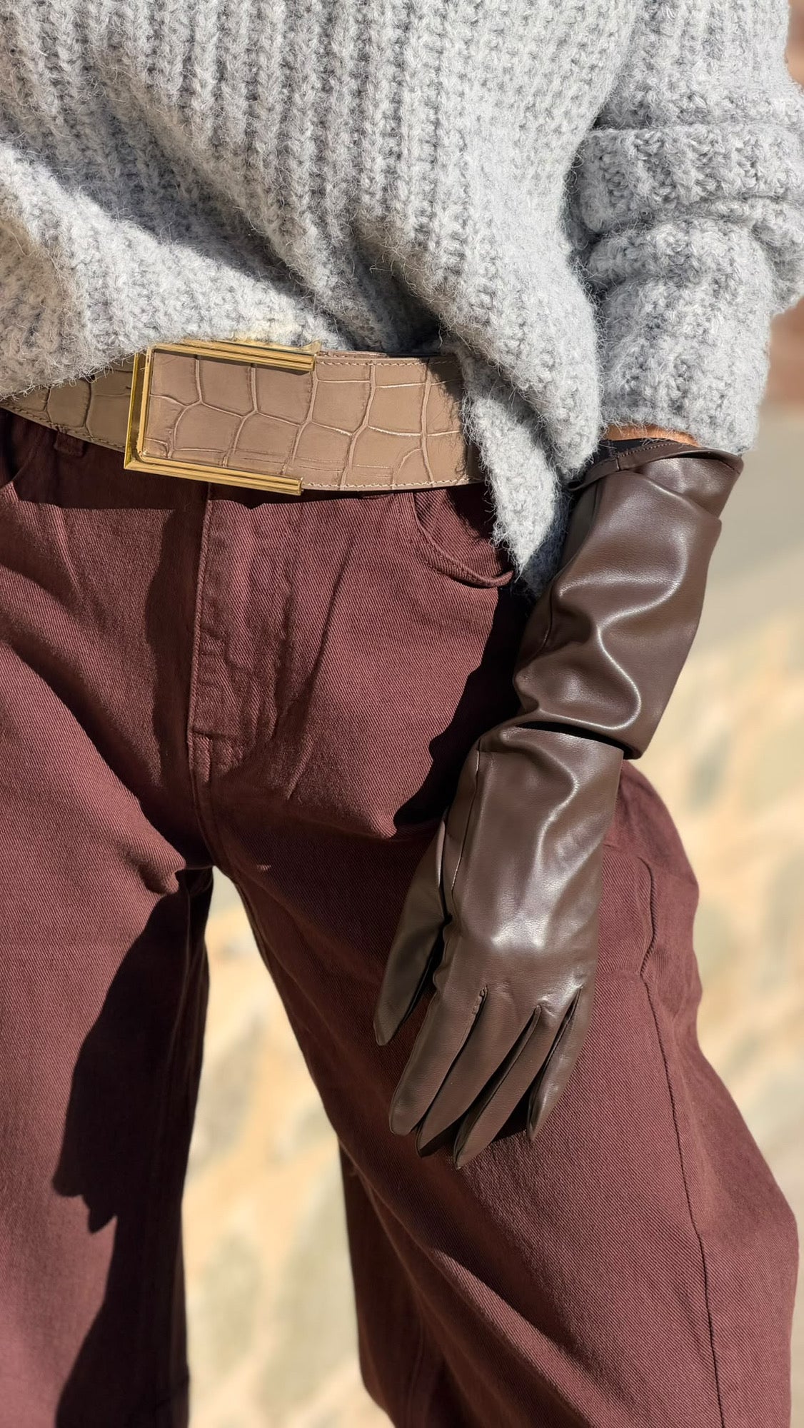 Belt Chloe taupe
