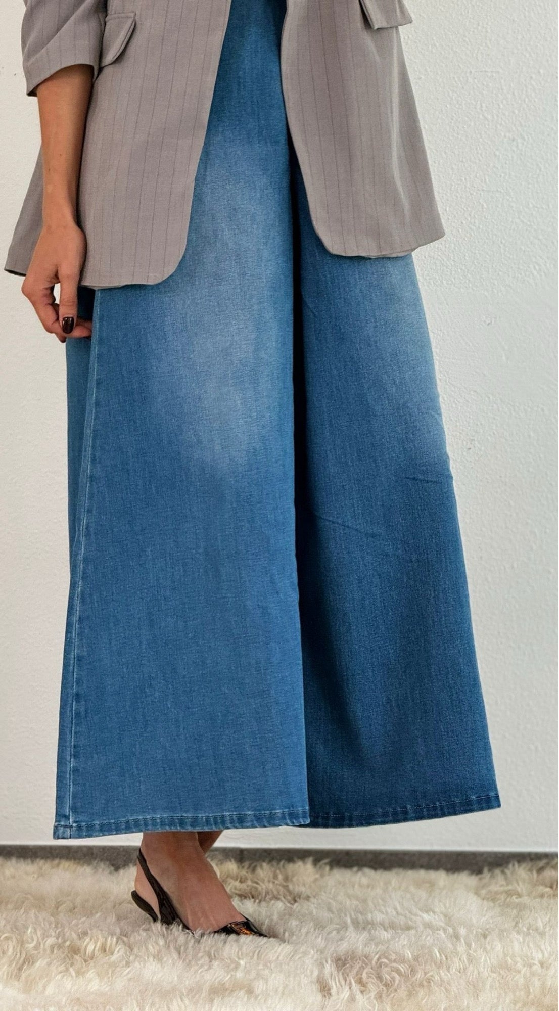 Jeans culotte blue