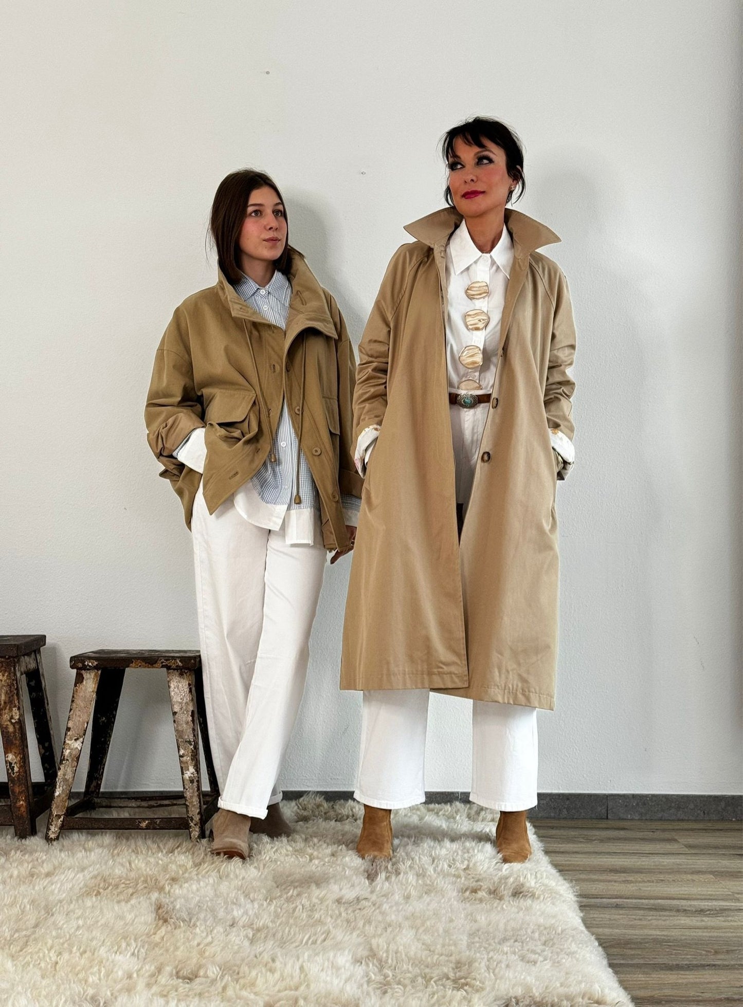 Trench Gayle long camel