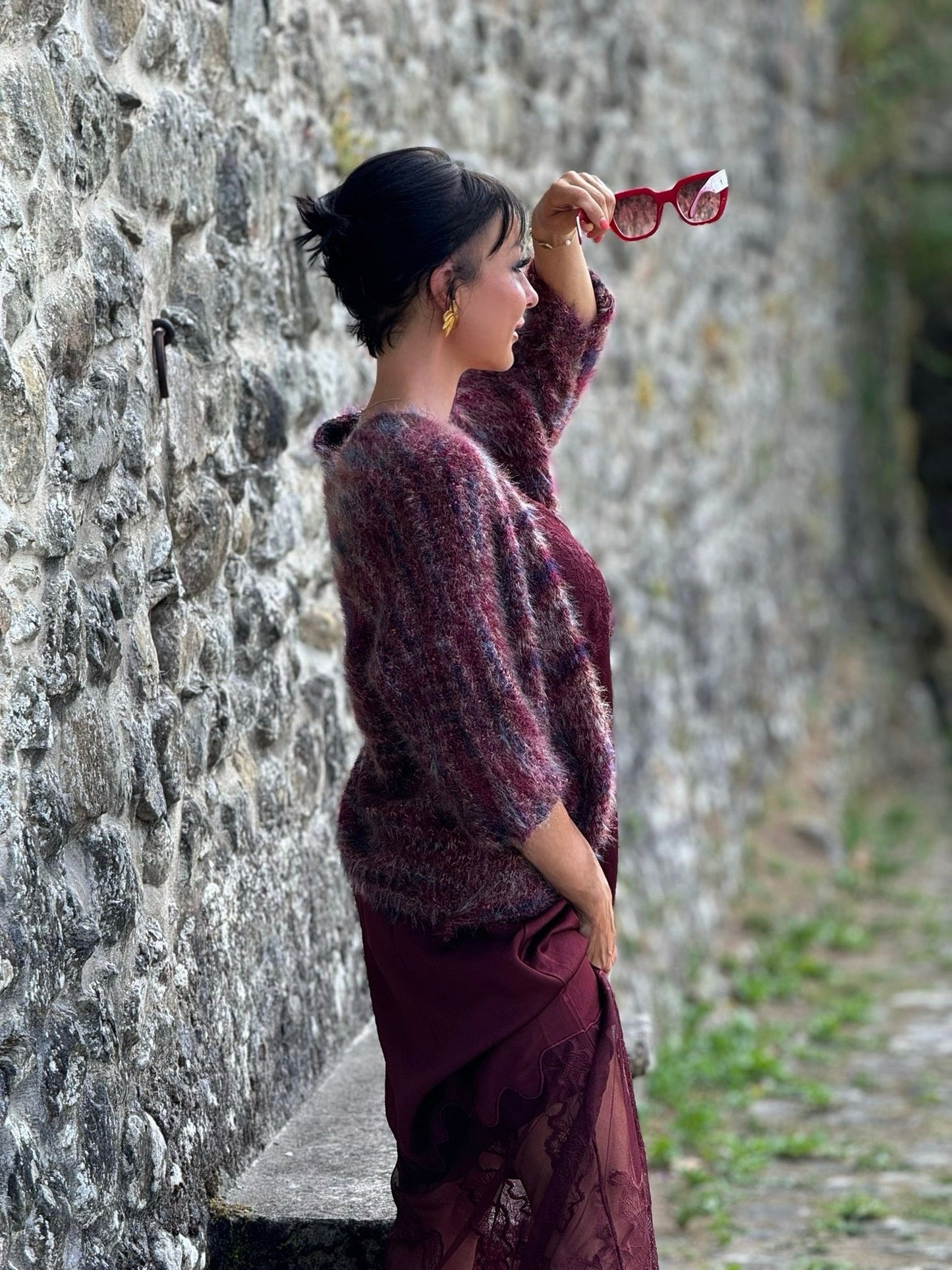 Cardigan Ember burgundy