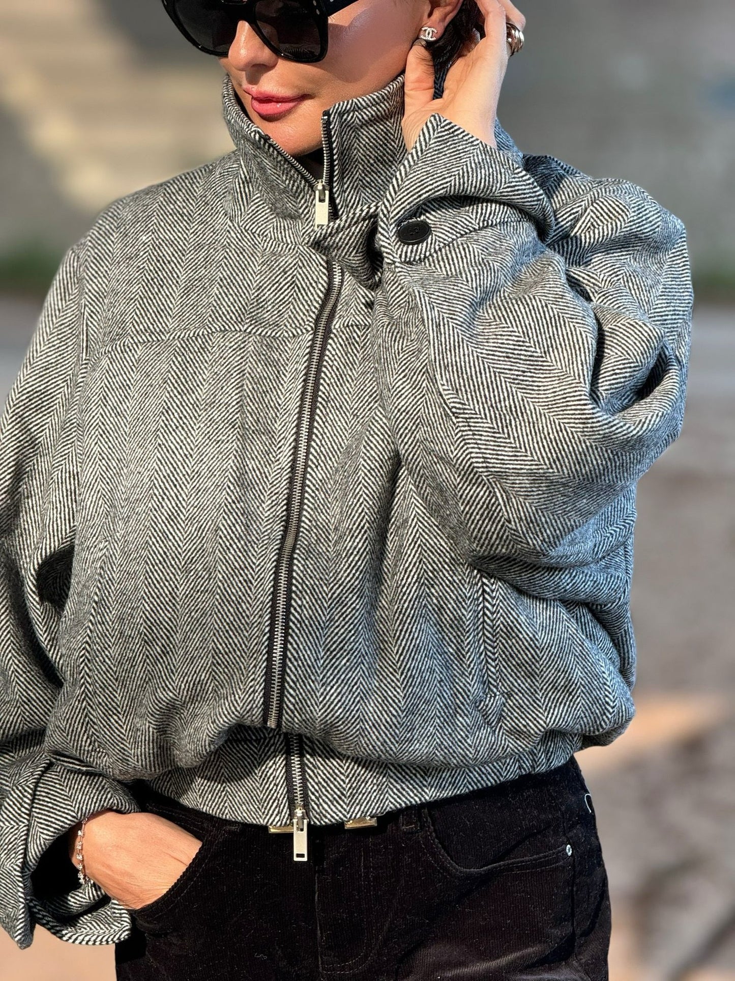 Bomber Raven grey