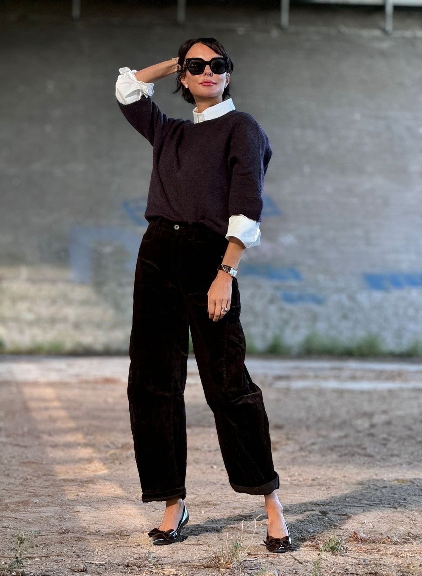Pants Raven corduroy brown