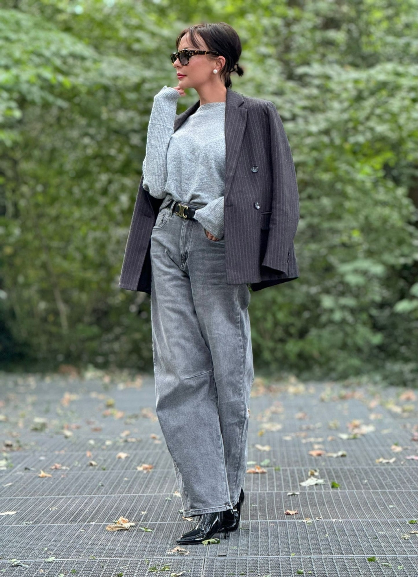 Jeans Lilith barrel grey