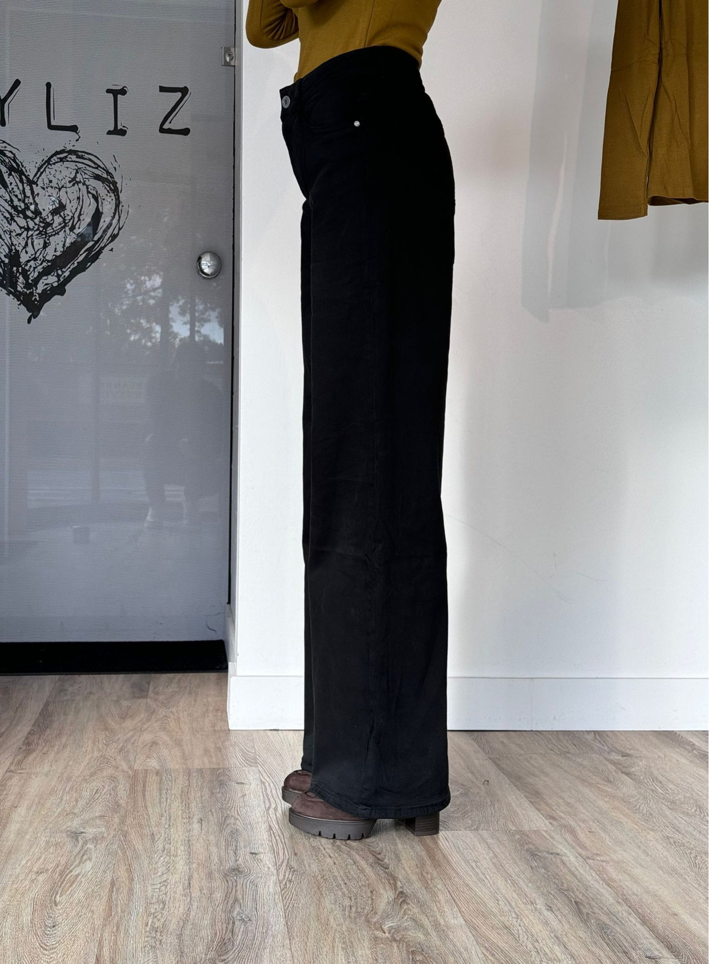 Pants jeans balloon black