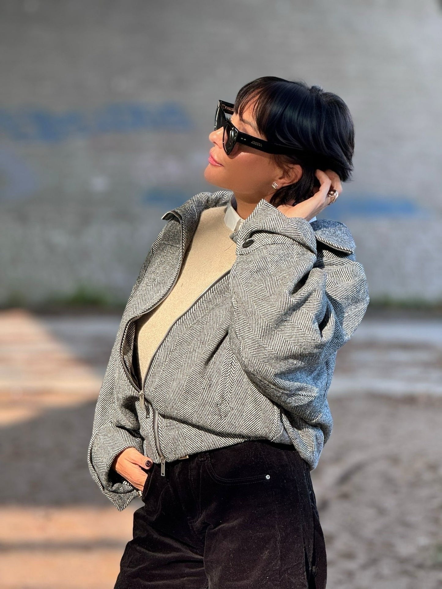 Bomber Raven grey