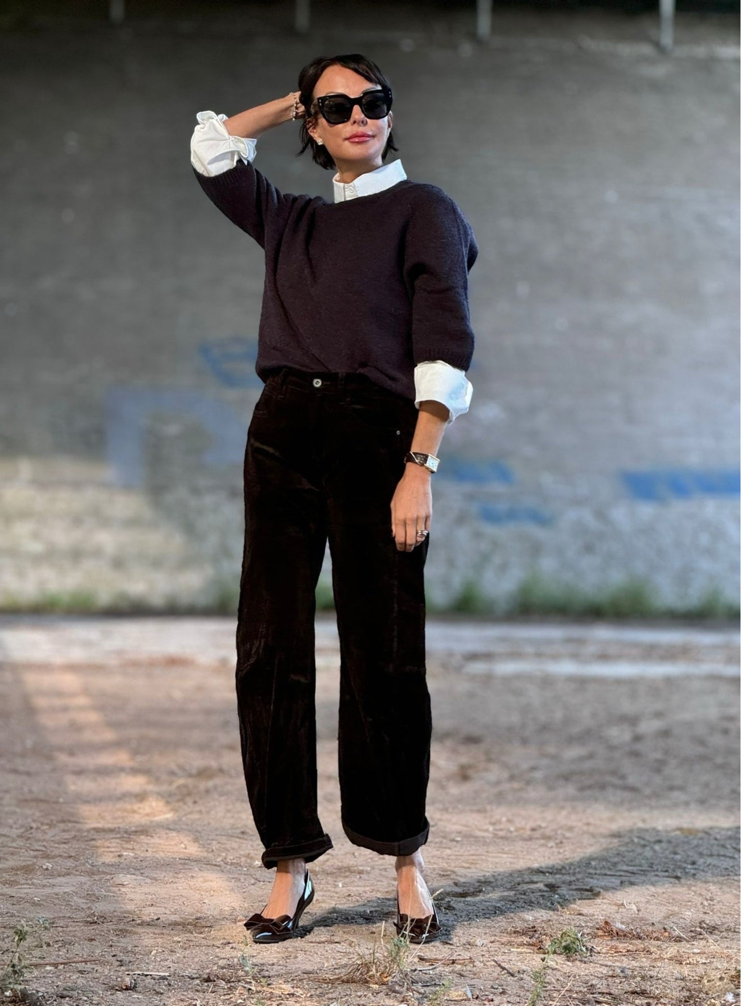 Pants Raven corduroy brown