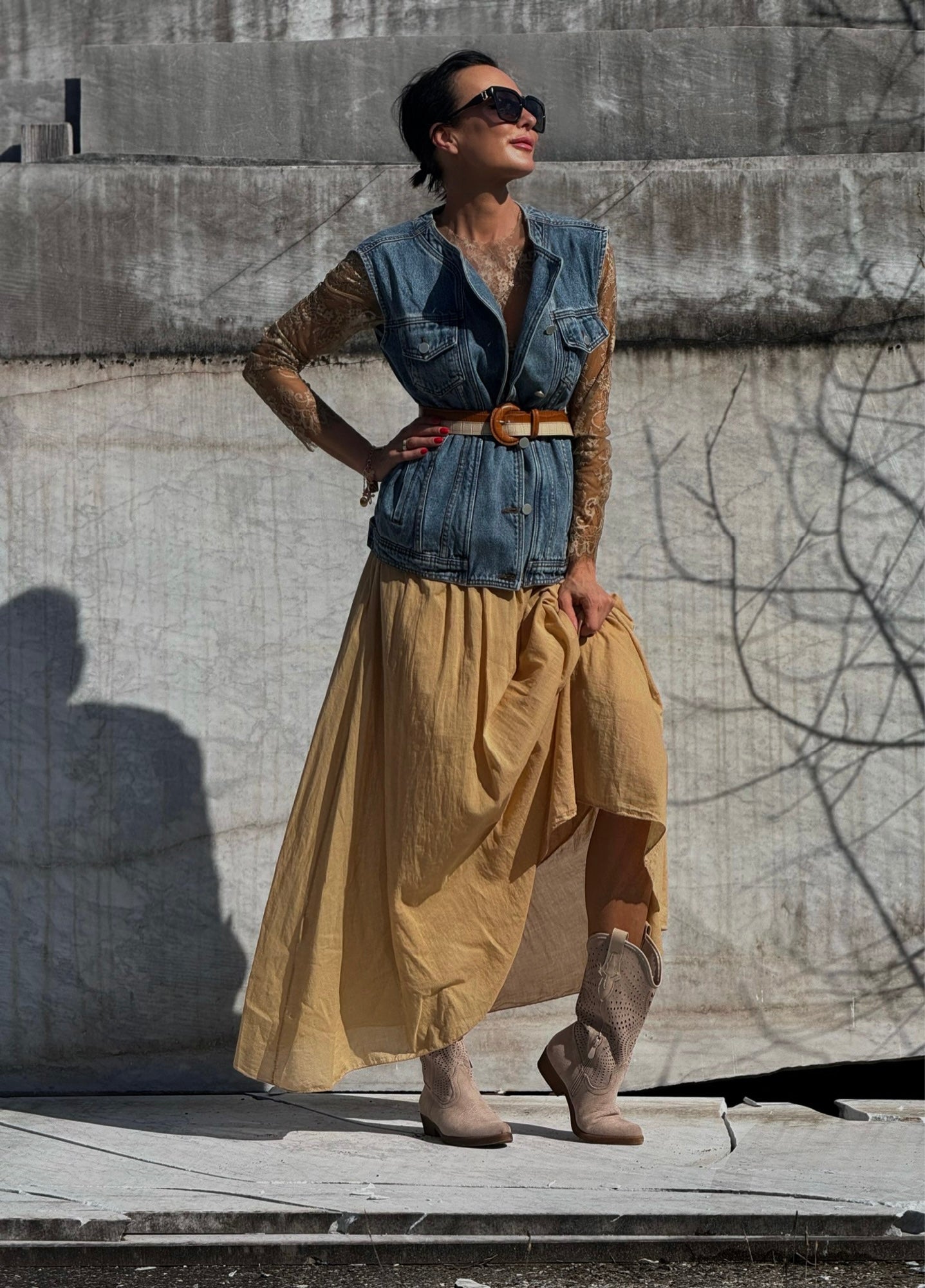 Skirt caspian camel