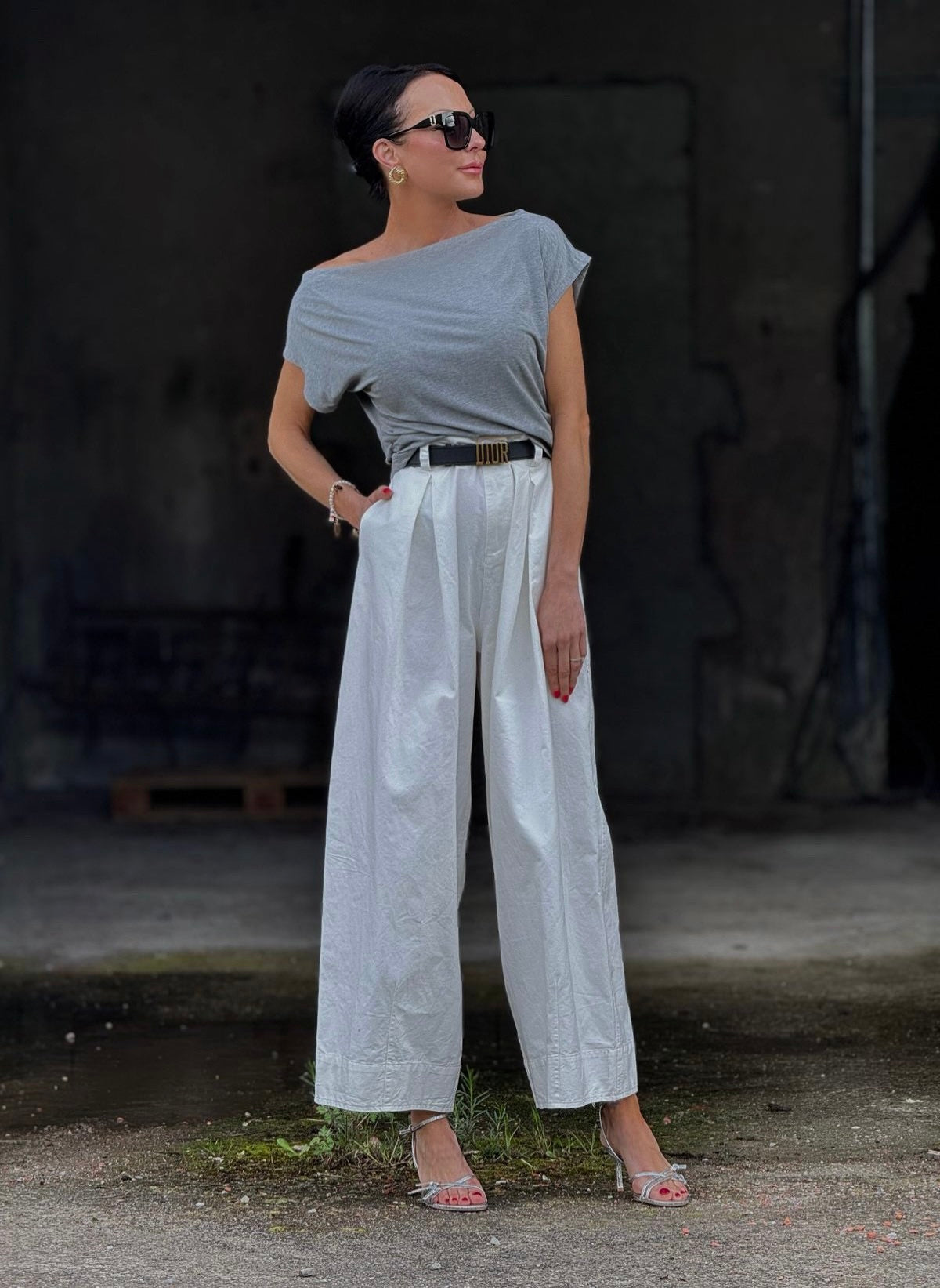 Pants savannah cotton white