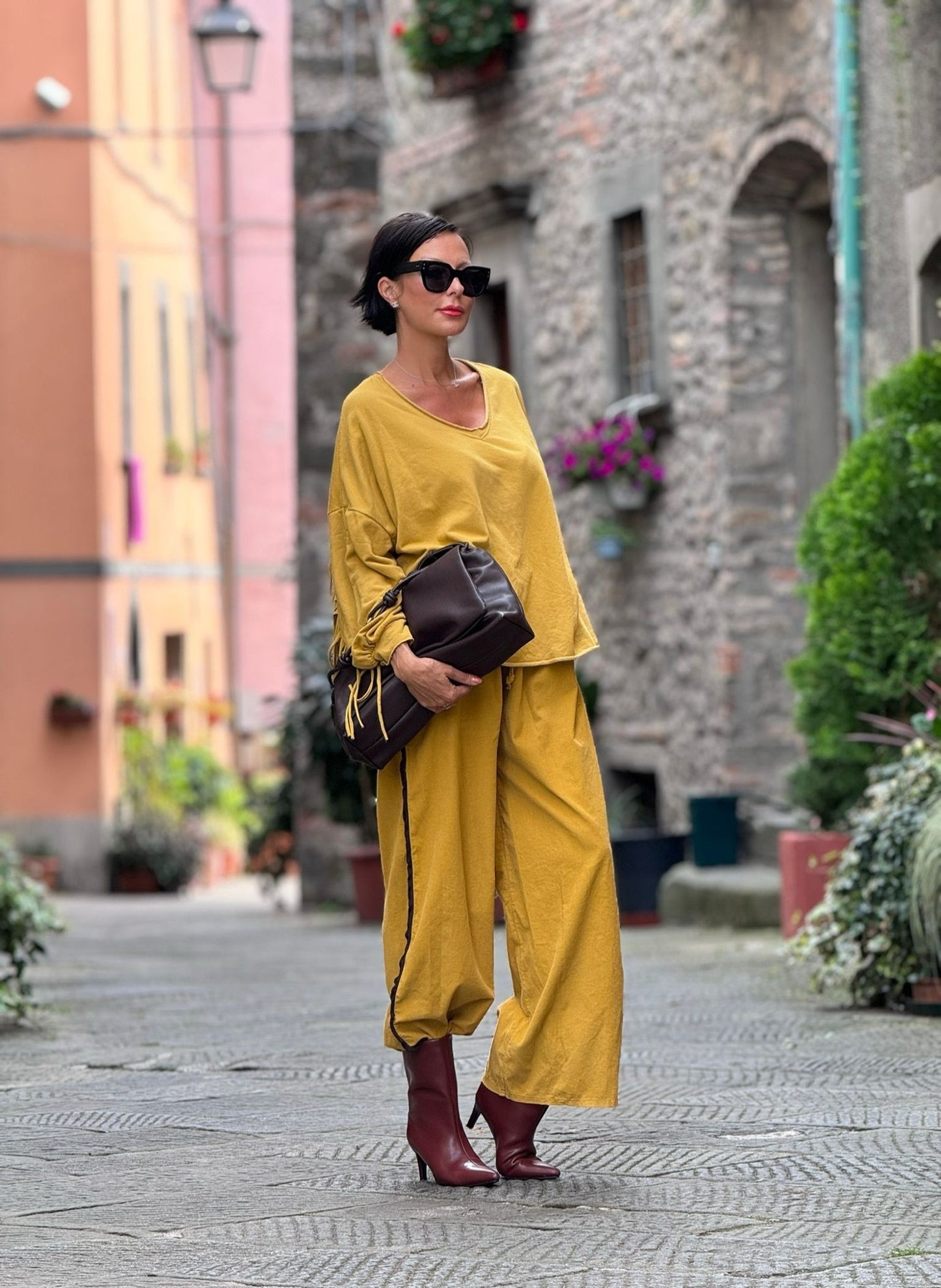 Pants Lyra mustard