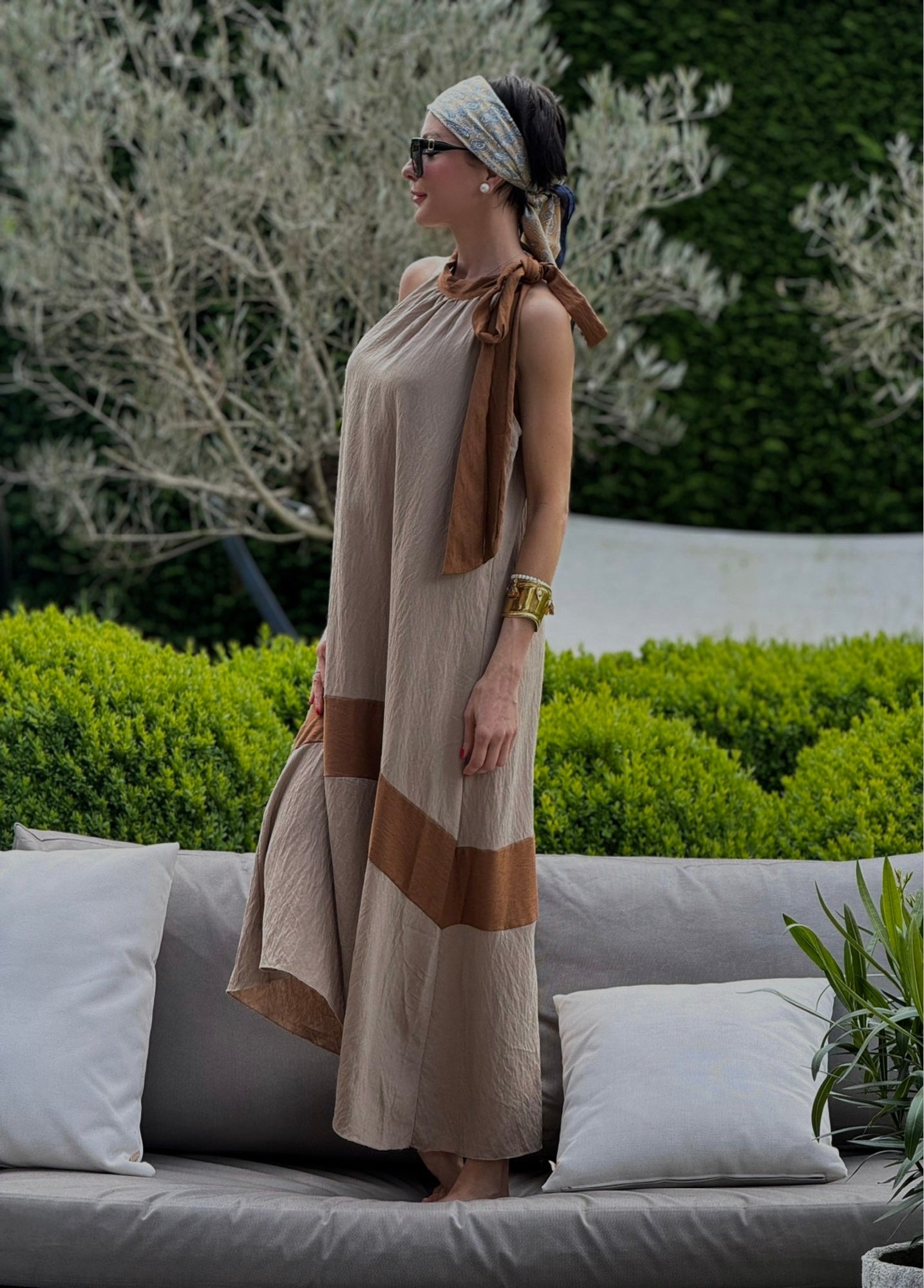Dress Sophie long bicolor