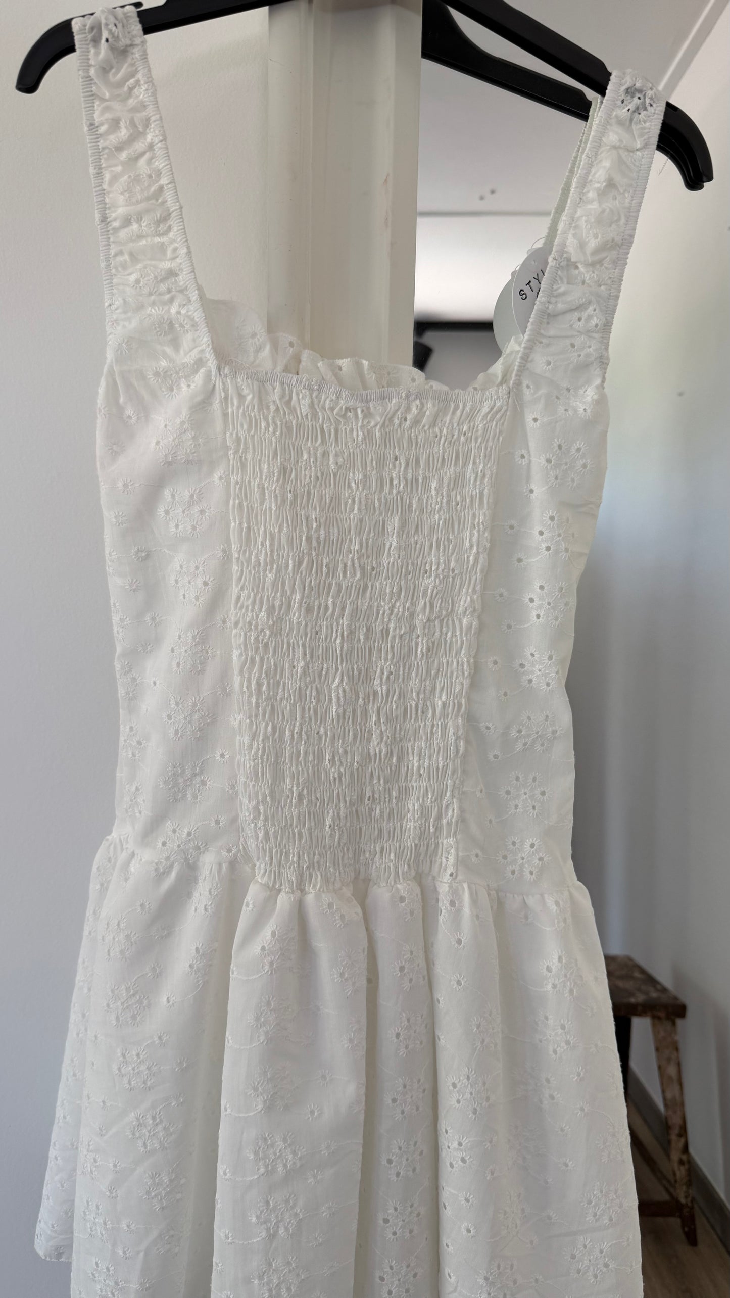 Dress fiona broderie white