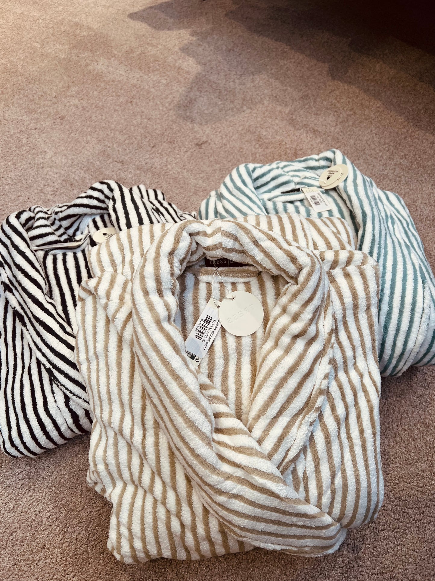 Bathrobe striped mint