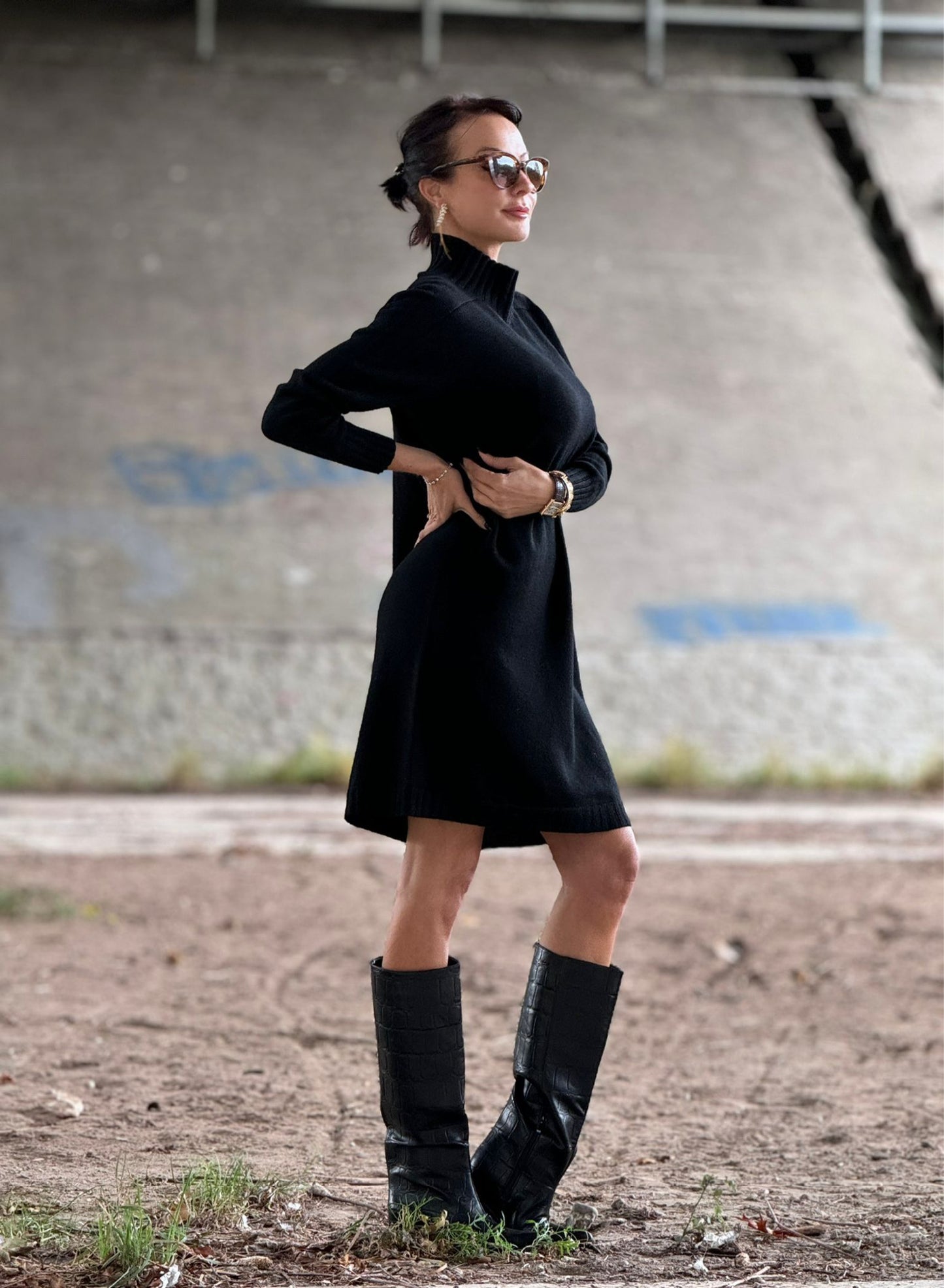 Dress Vera tricot black