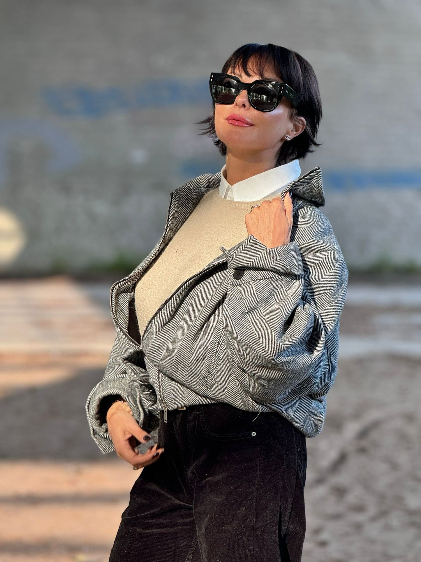 Bomber Raven grey
