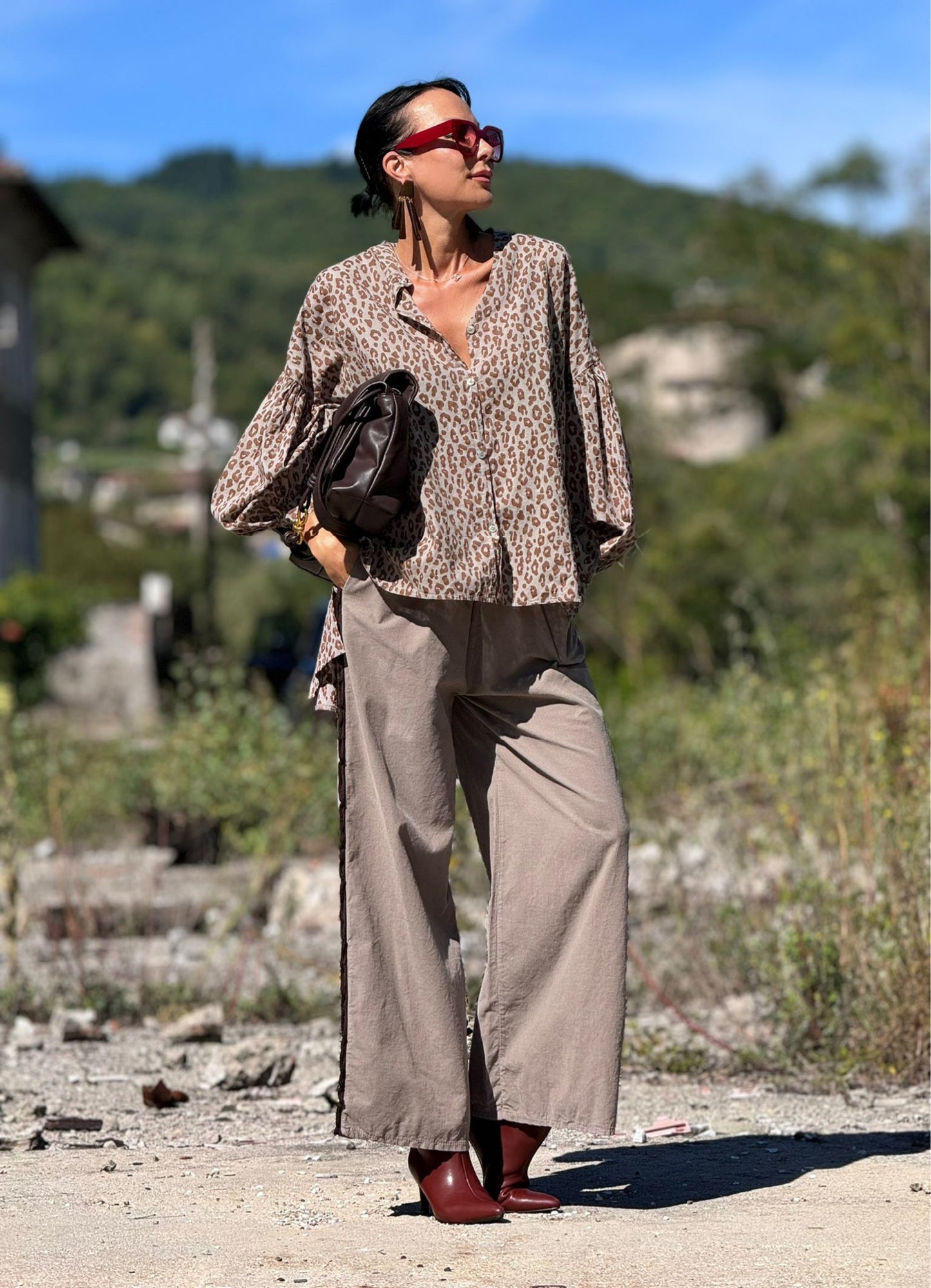 Pants Lyra taupe