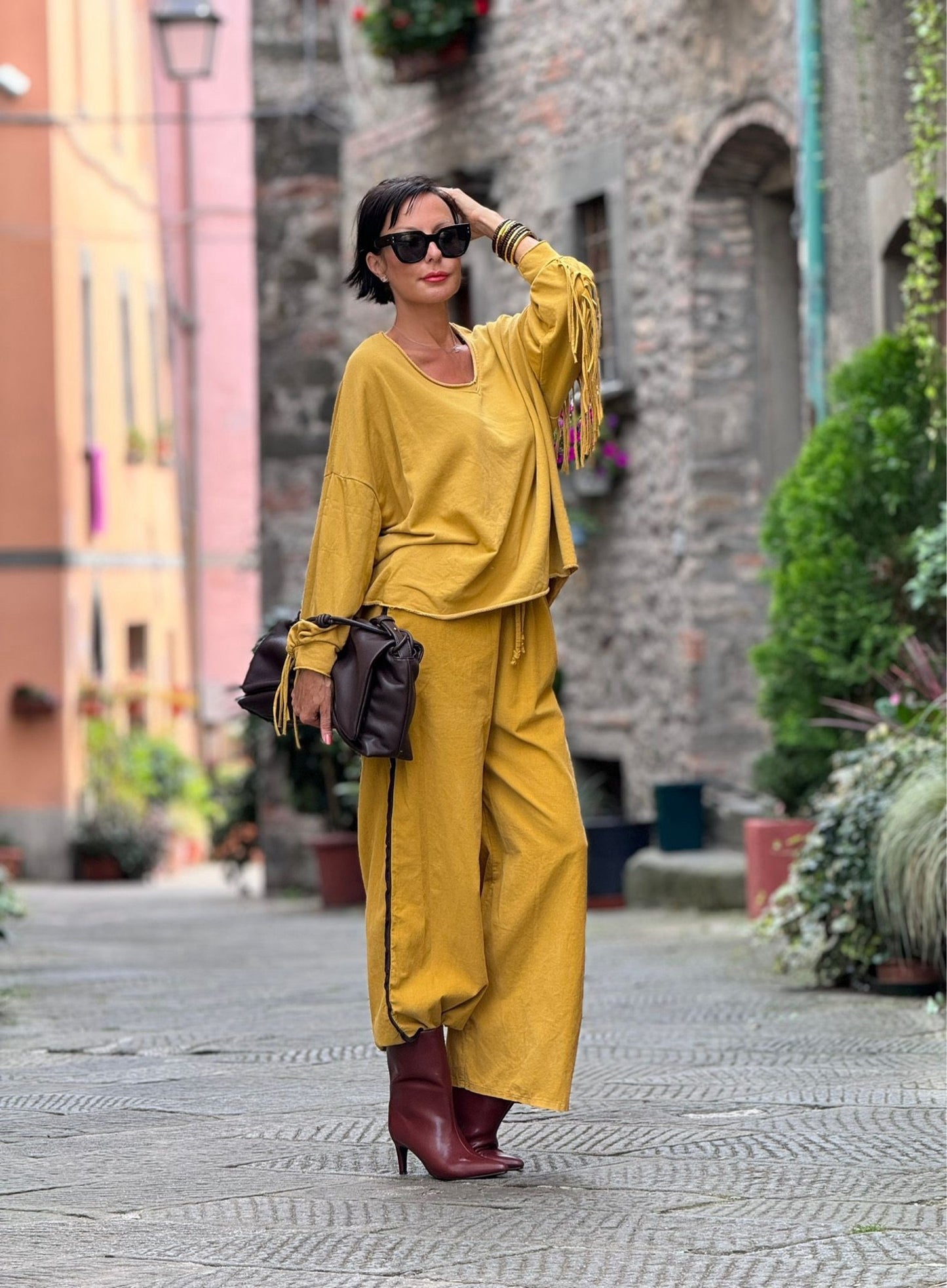 Pants Lyra mustard