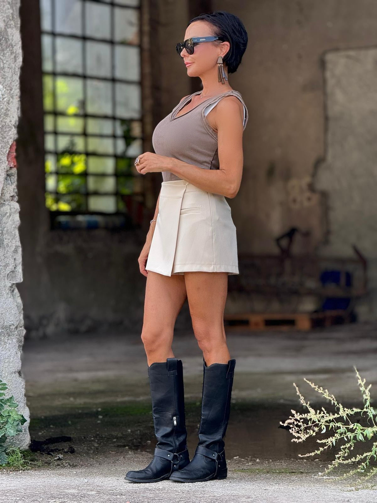 Short skirt Maris cream