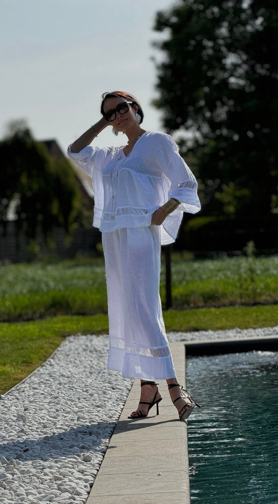 Pants rigo linen white