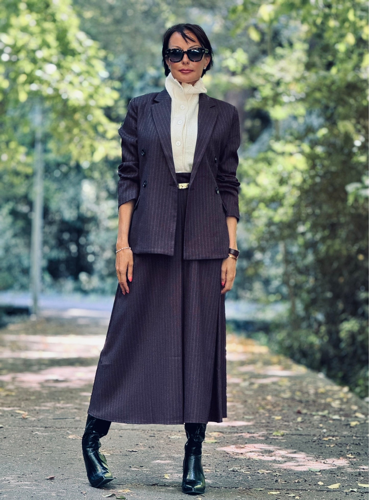 Blazer Liv striped black
