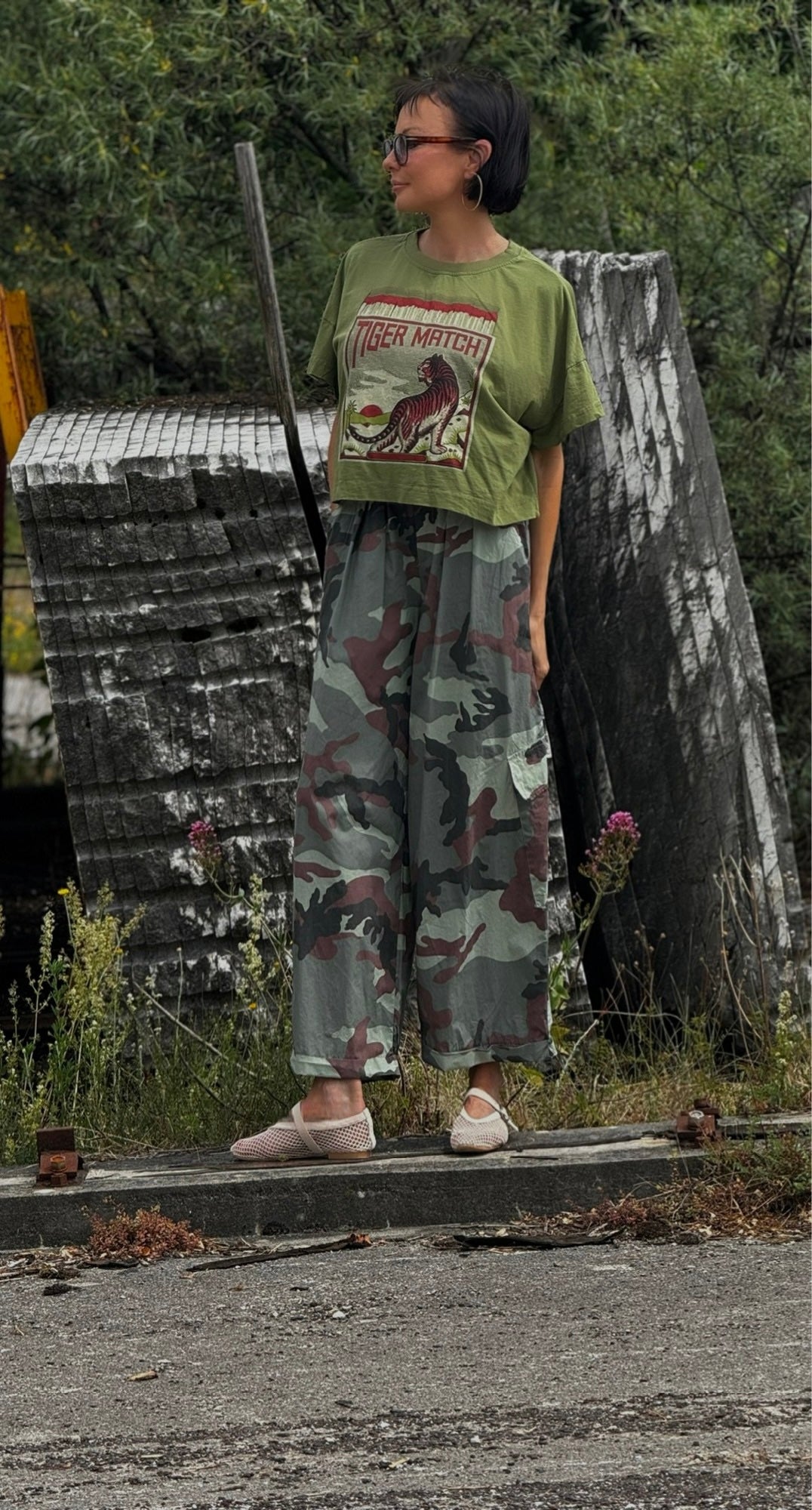 Tee tigre verde