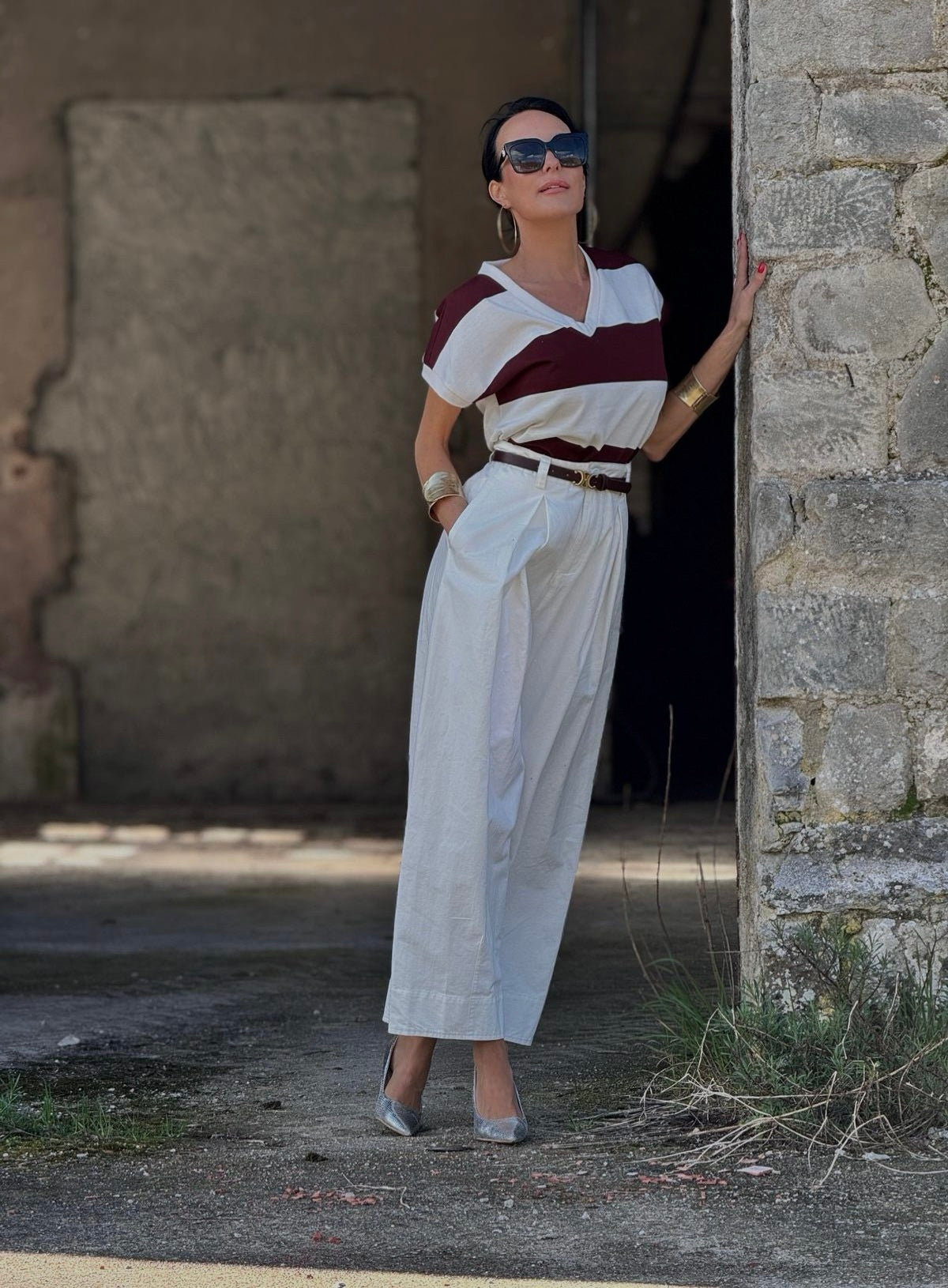 Pants savannah cotton white