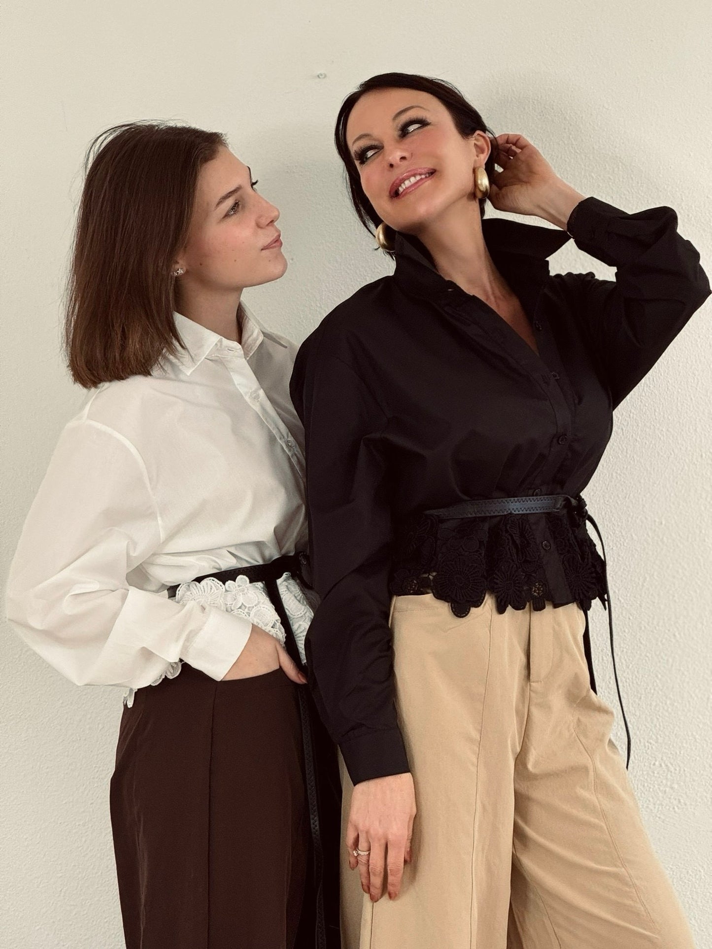 Pants Gayle + belt camel