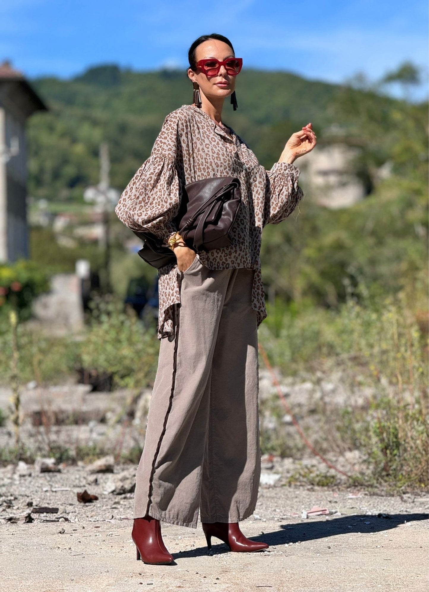 Pants Lyra taupe