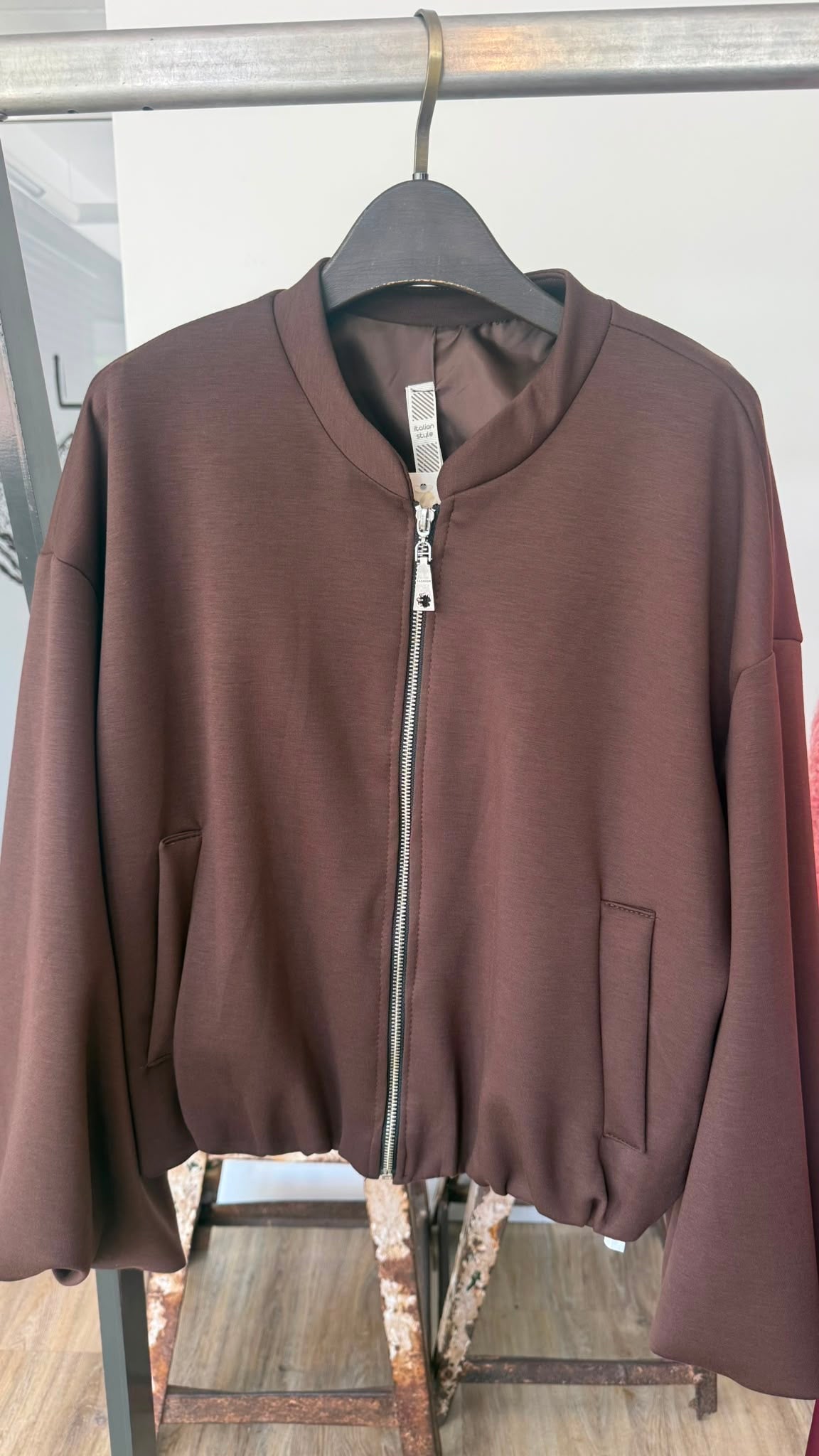 Jacket Donna bomber choco