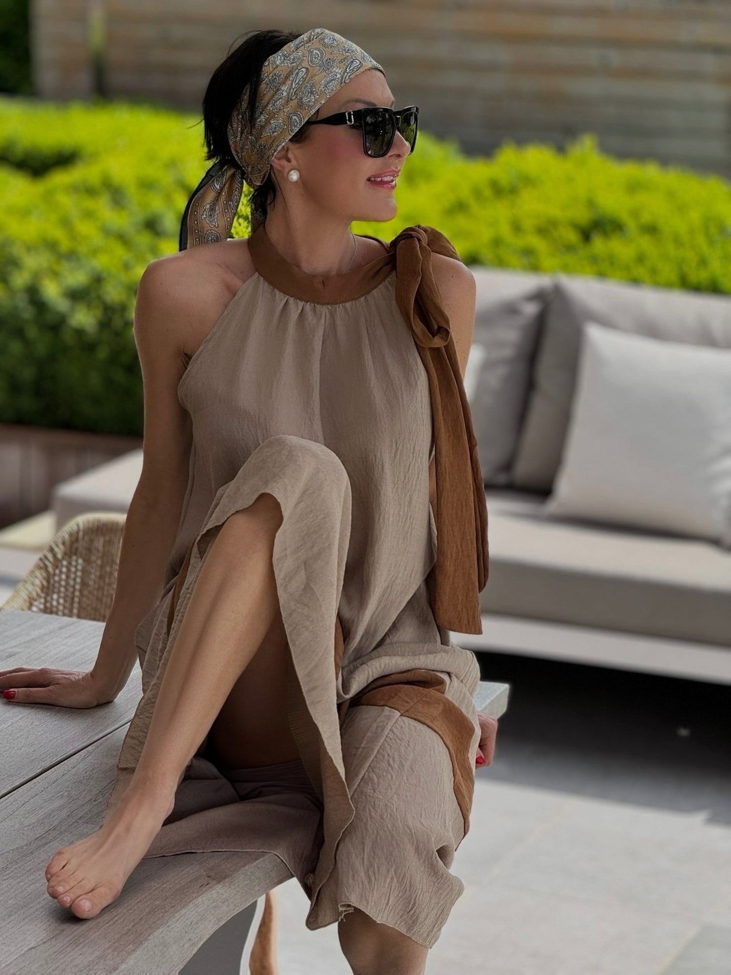 Dress Sophie long bicolor