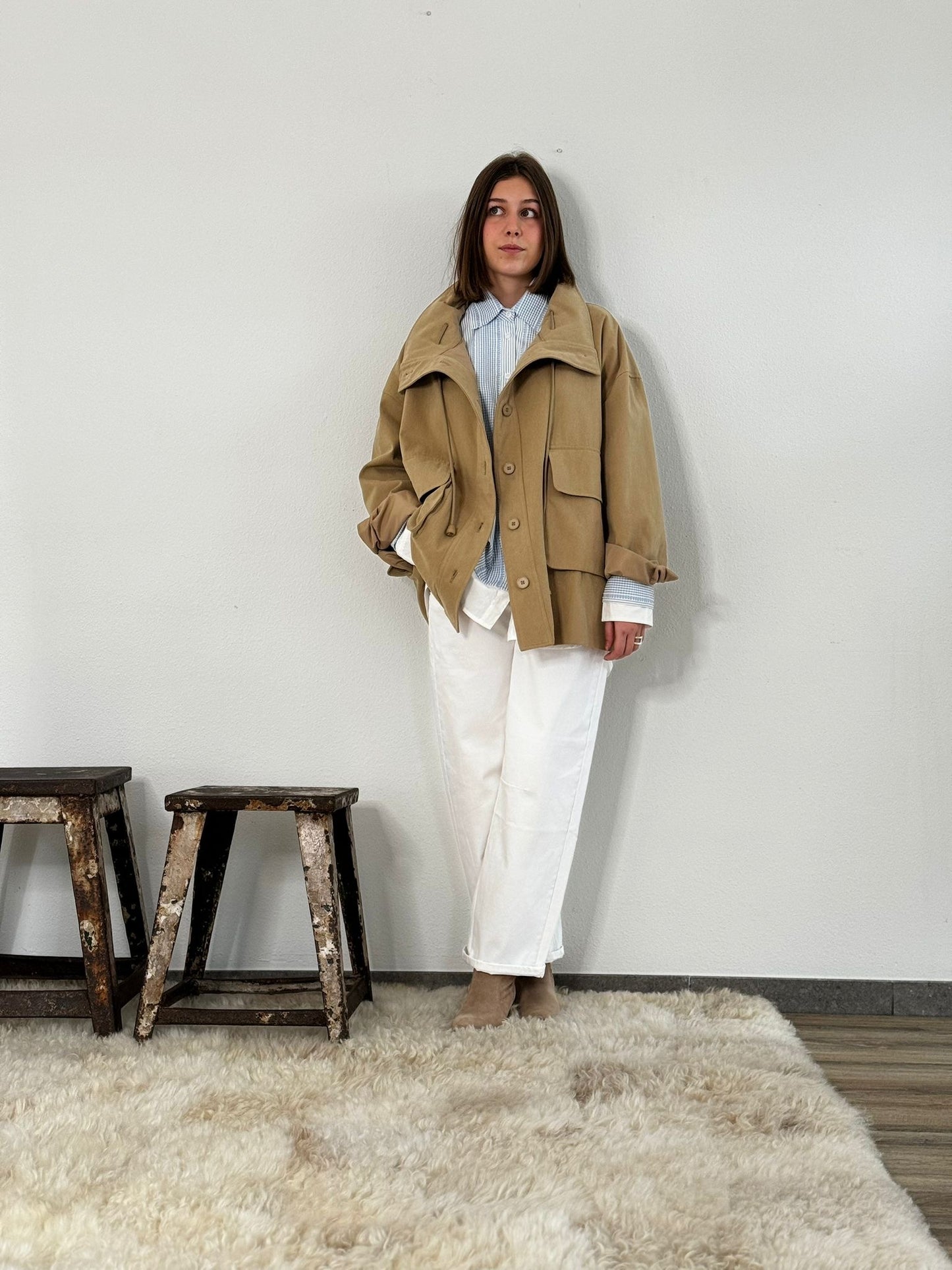 Coat trench Gill camel