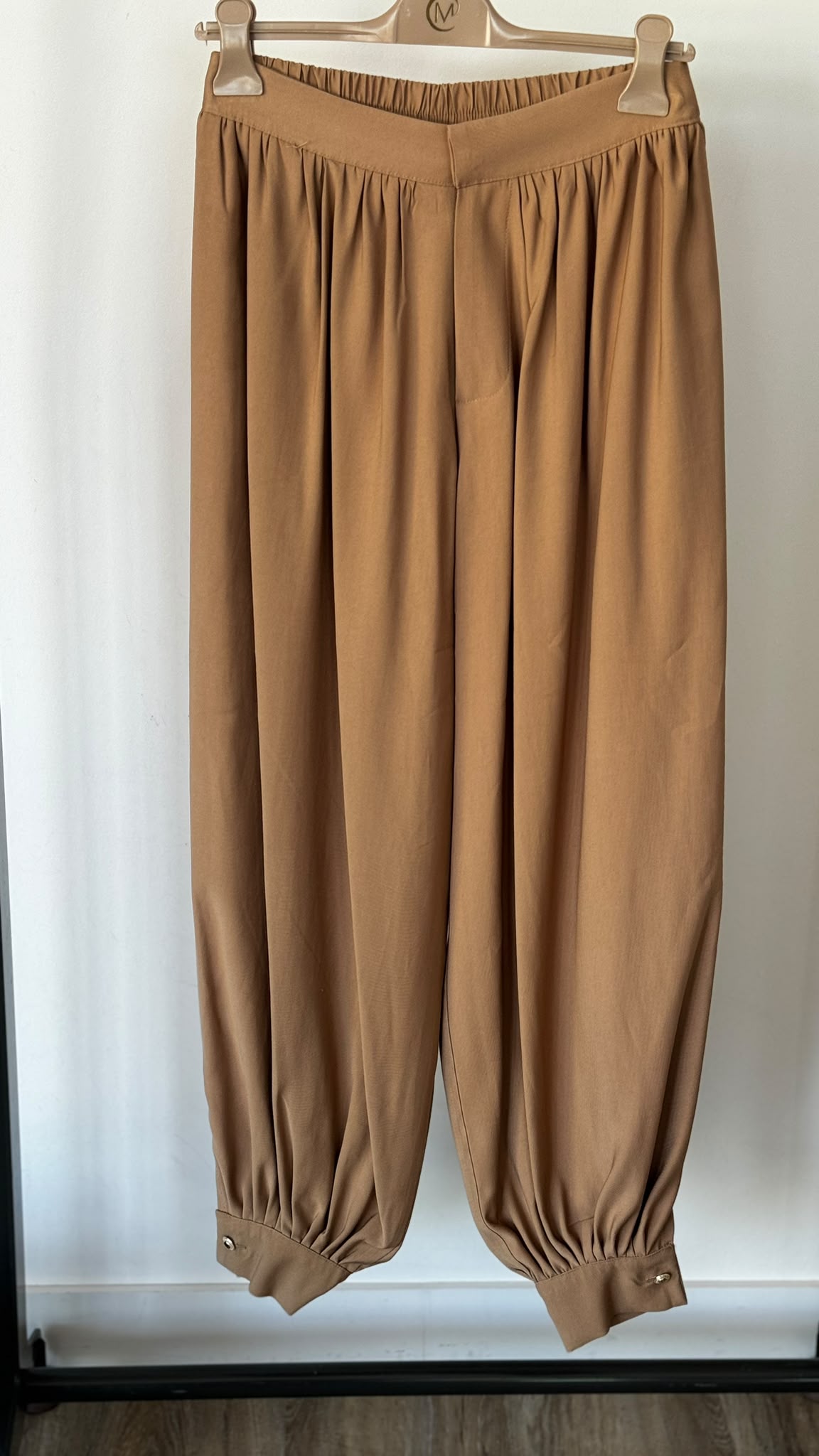 Pants lilac camel